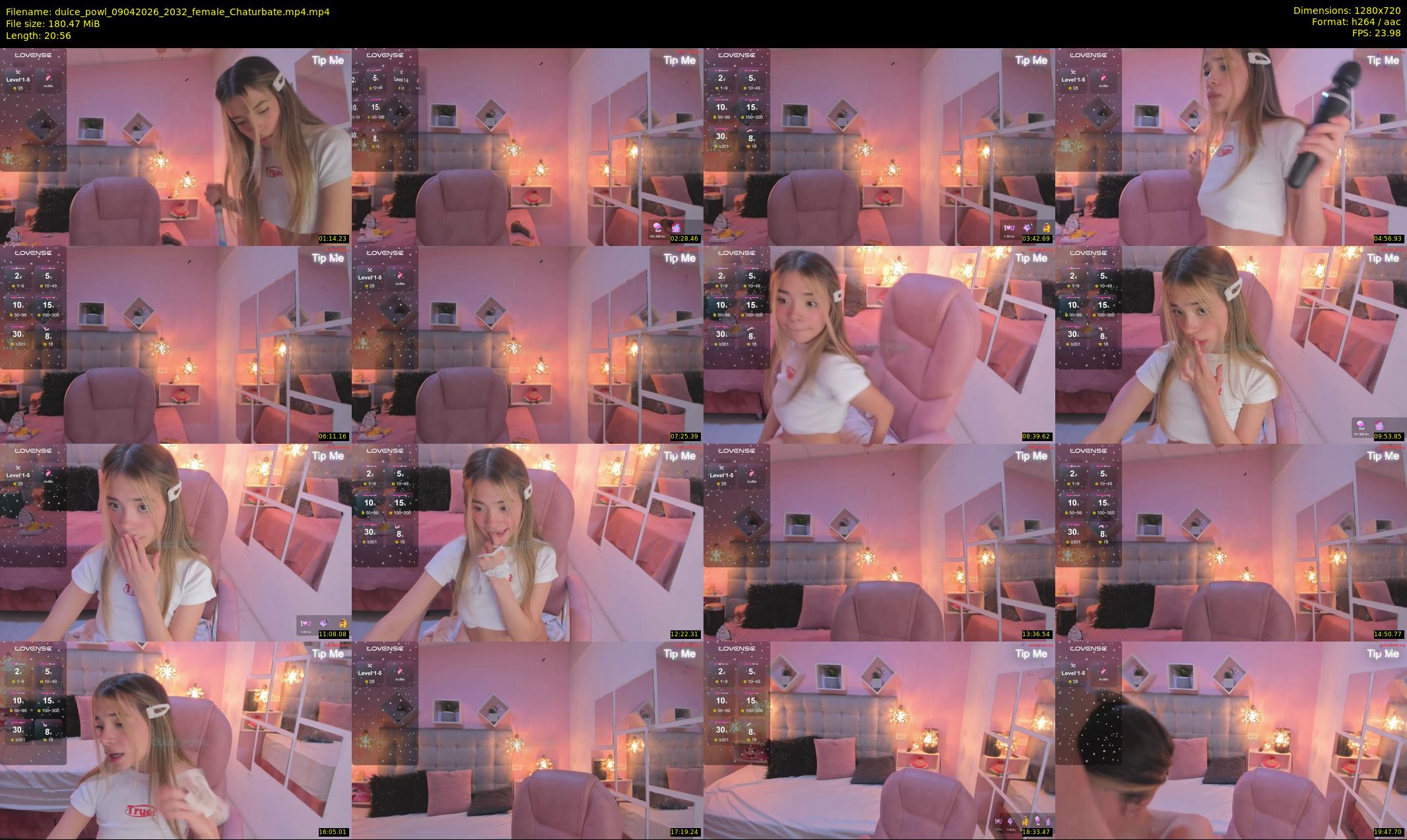 dulce_powl — 21 minute Chaturbate female cam show recording, 720p, Apr 9, 2026