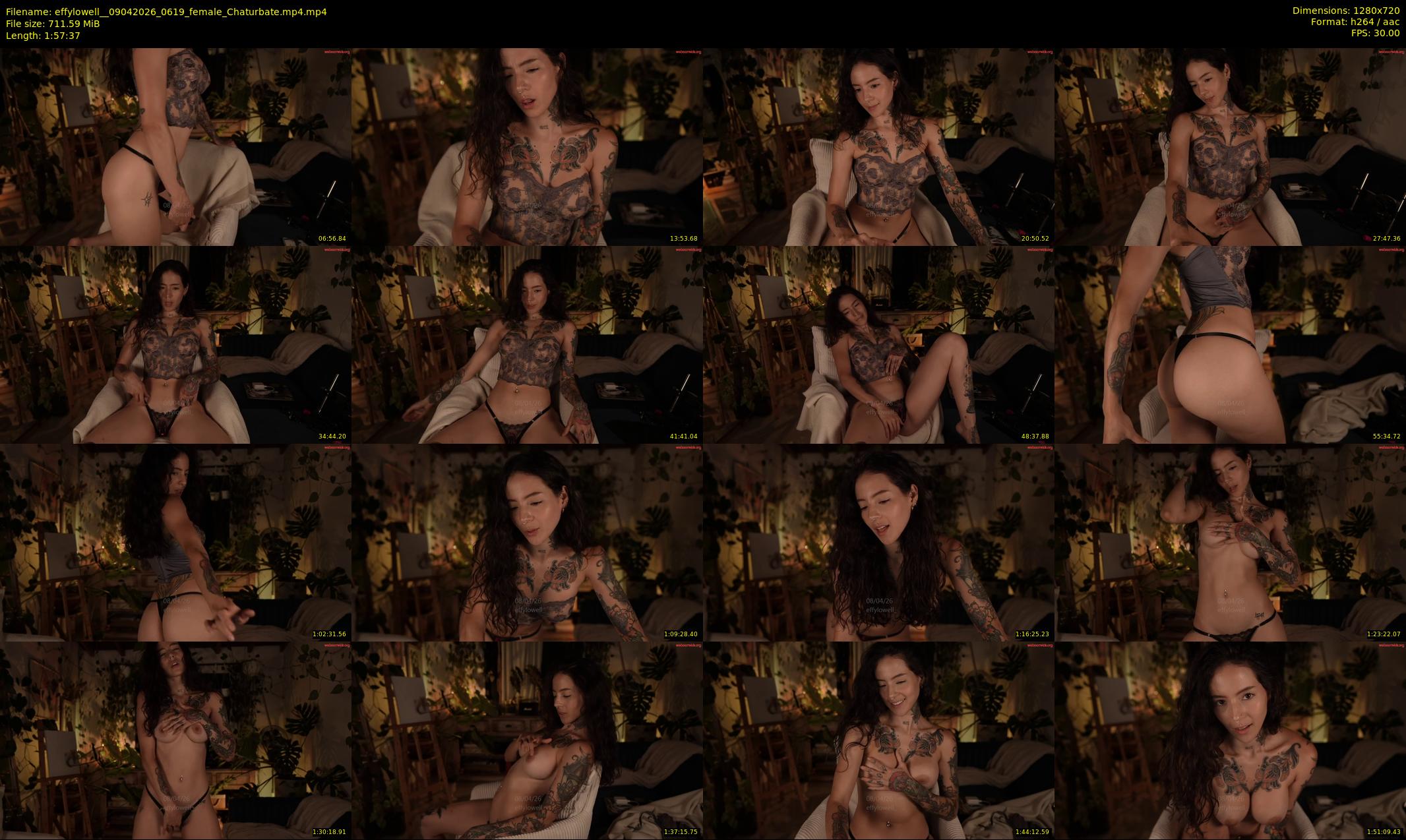 effylowell_ — 118 minute Chaturbate female cam show recording, 720p, Apr 9, 2026