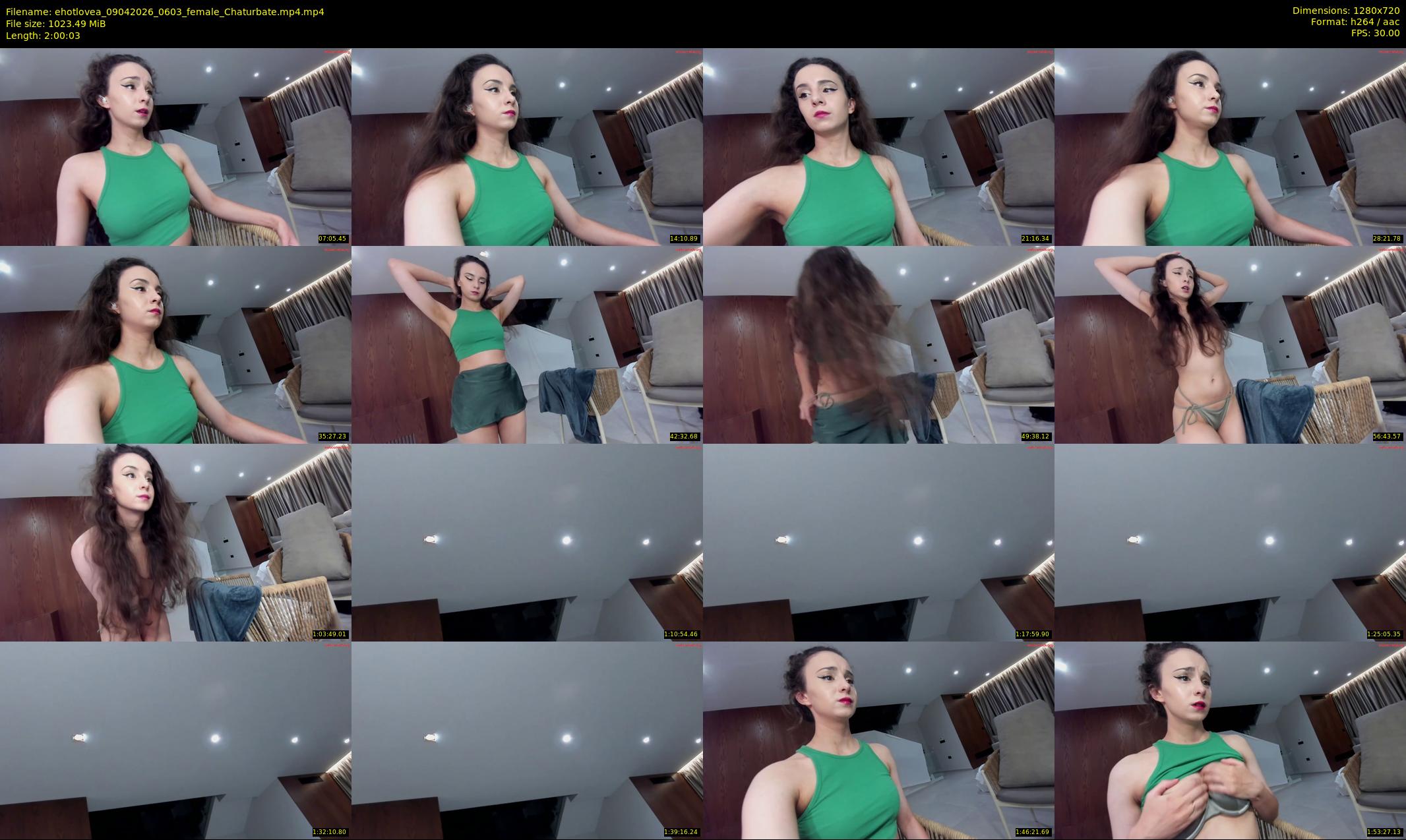 ehotlovea — 121 minute Chaturbate female cam show recording, 720p, Apr 9, 2026