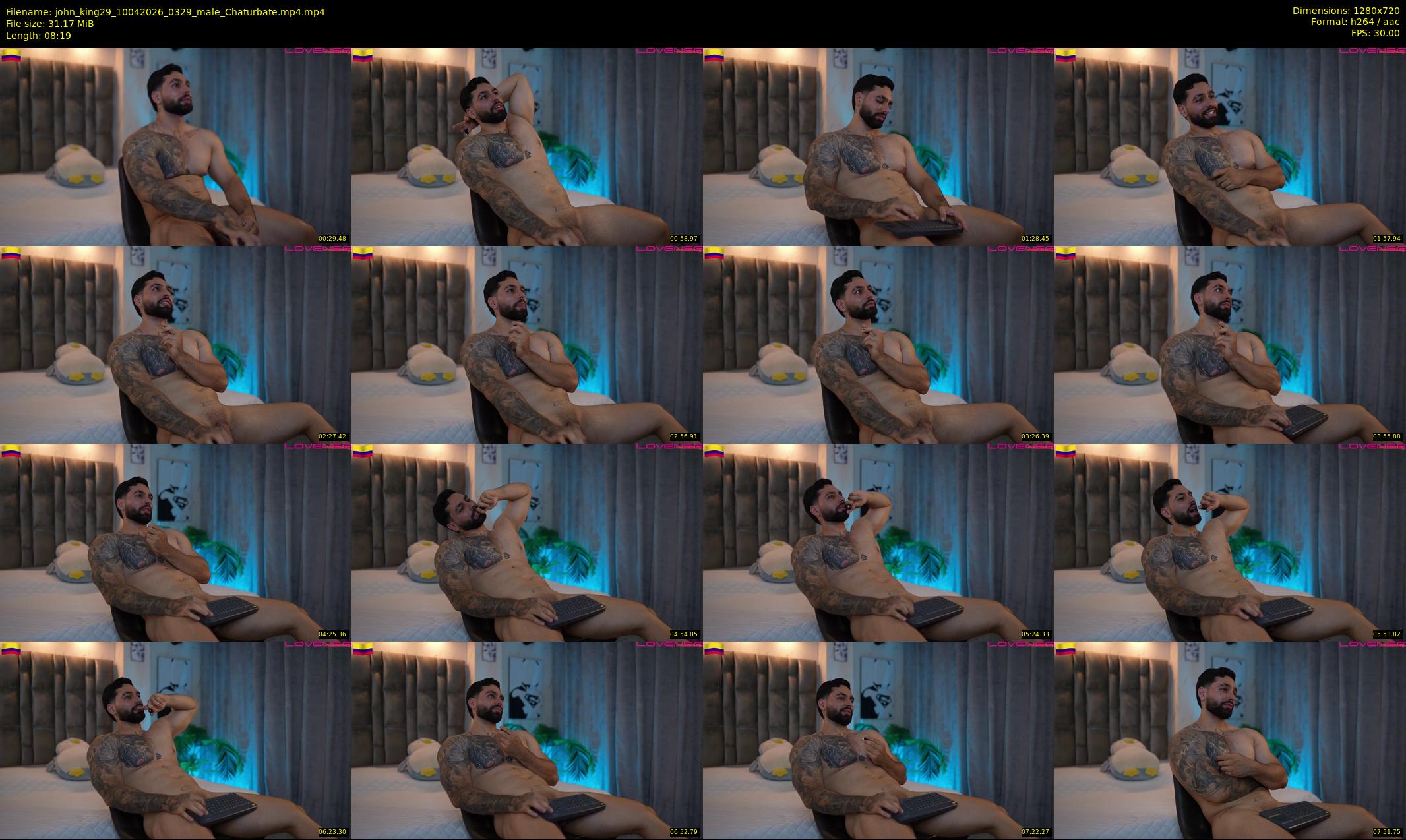 john_king29 — 9 minute Chaturbate male cam show recording, 720p, Apr 10, 2026