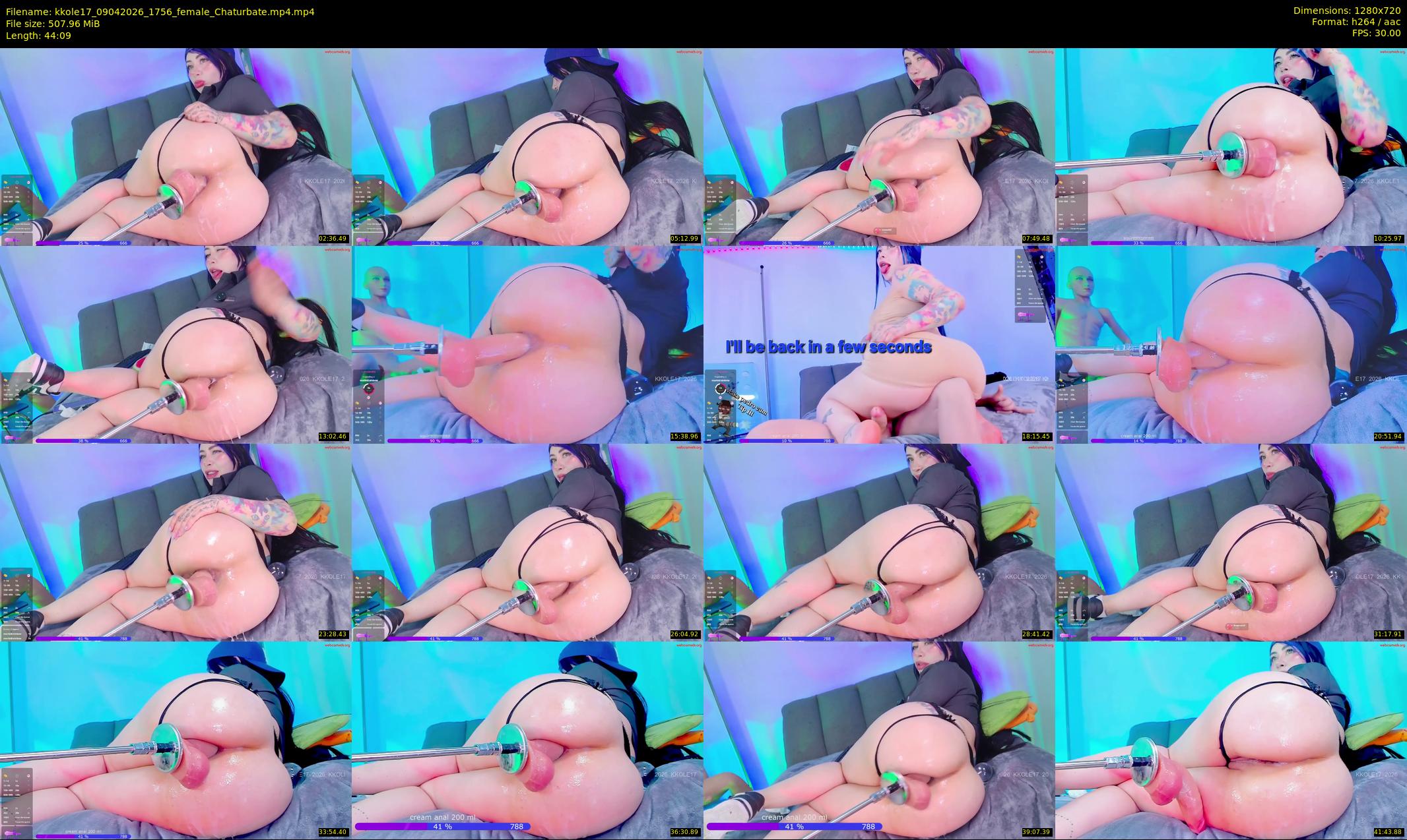 kkole17 — 45 minute Chaturbate female cam show recording, 720p, Apr 9, 2026