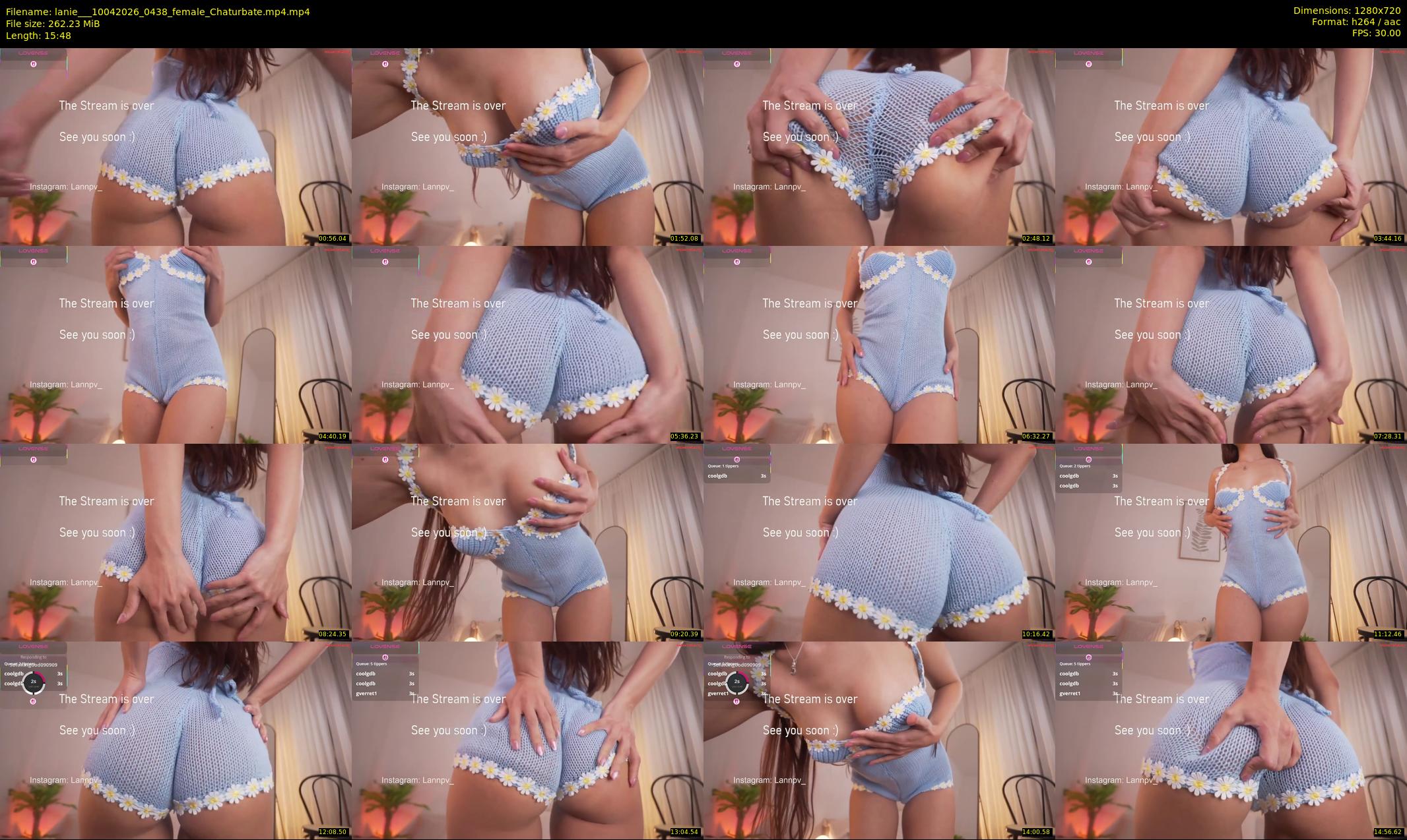 lanie__ — 16 minute Chaturbate female cam show recording, 720p, Apr 10, 2026