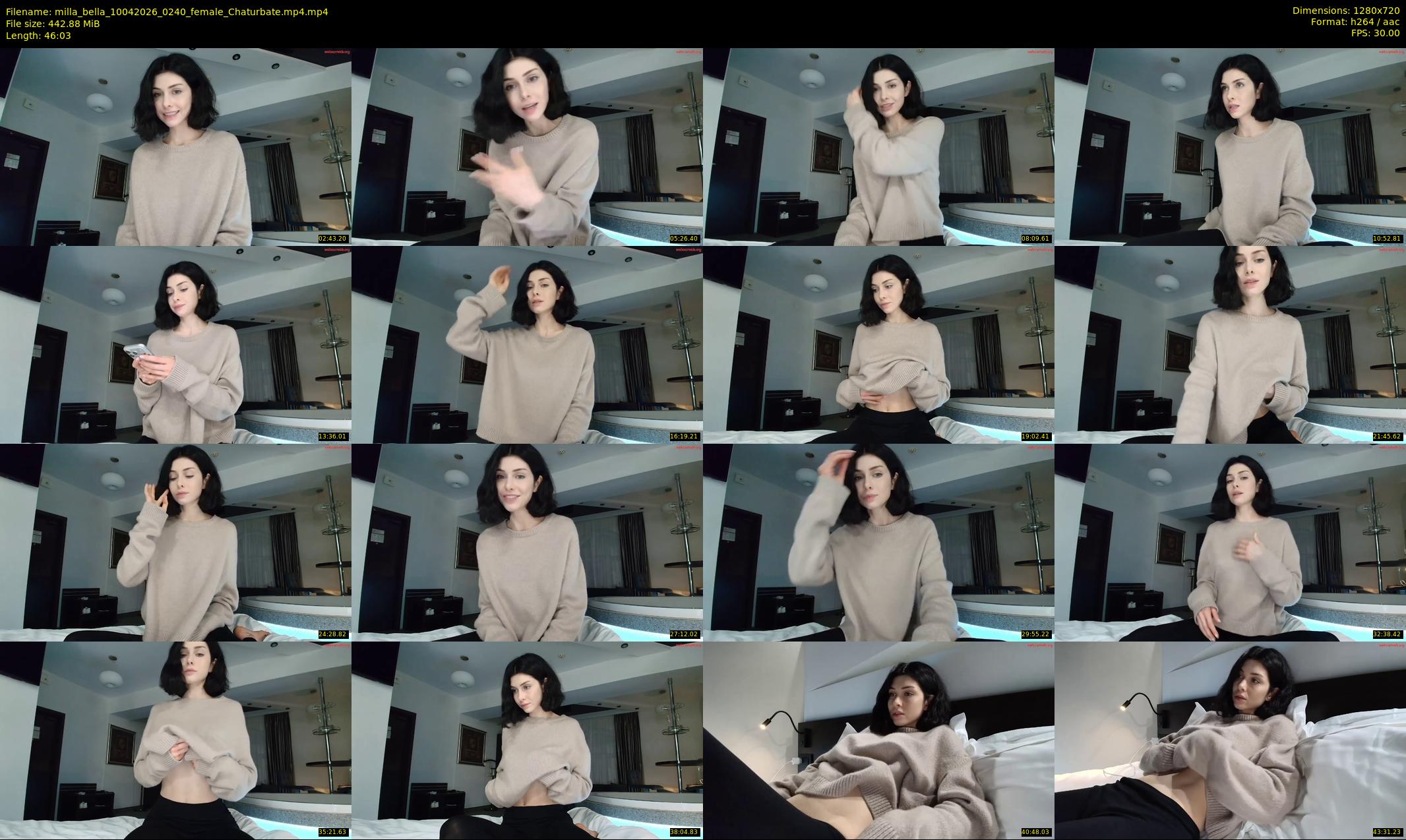 milla_bella — 47 minute Chaturbate female cam show recording, 720p, Apr 10, 2026