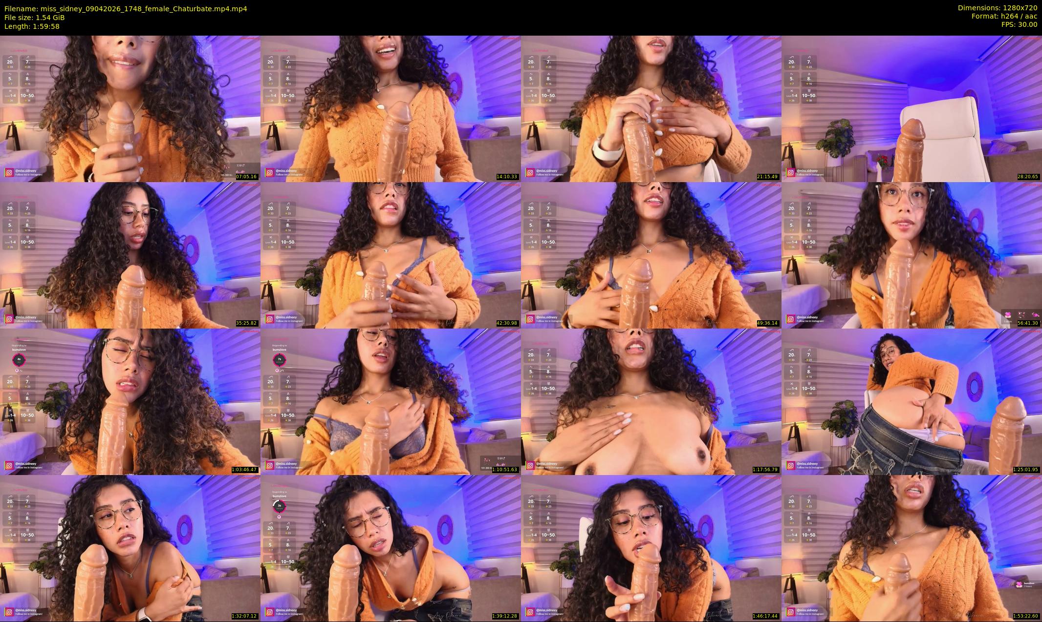 miss_sidney — 120 minute Chaturbate female cam show recording, 720p, Apr 9, 2026