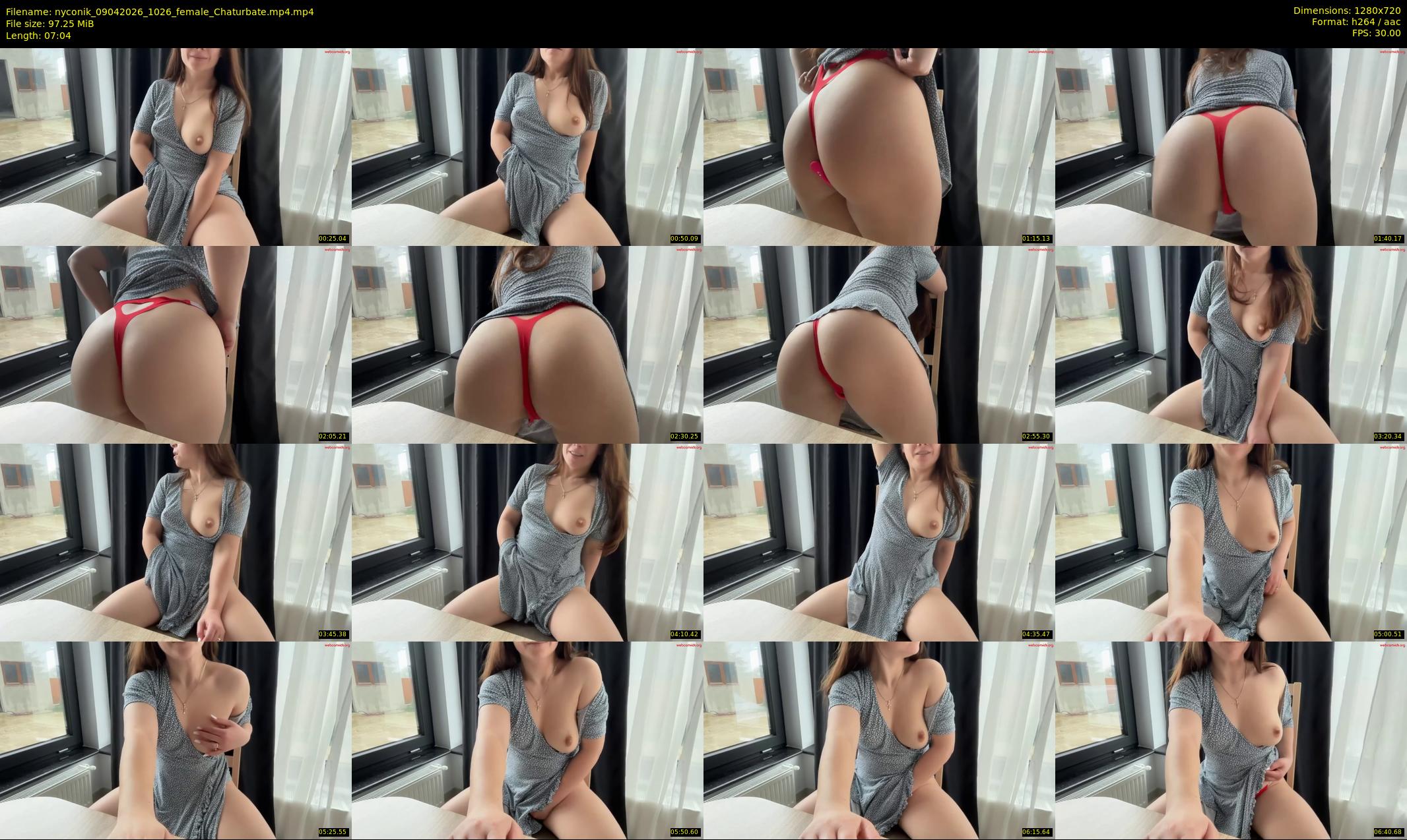 nyconik — 8 minute Chaturbate female cam show recording, 720p, Apr 9, 2026
