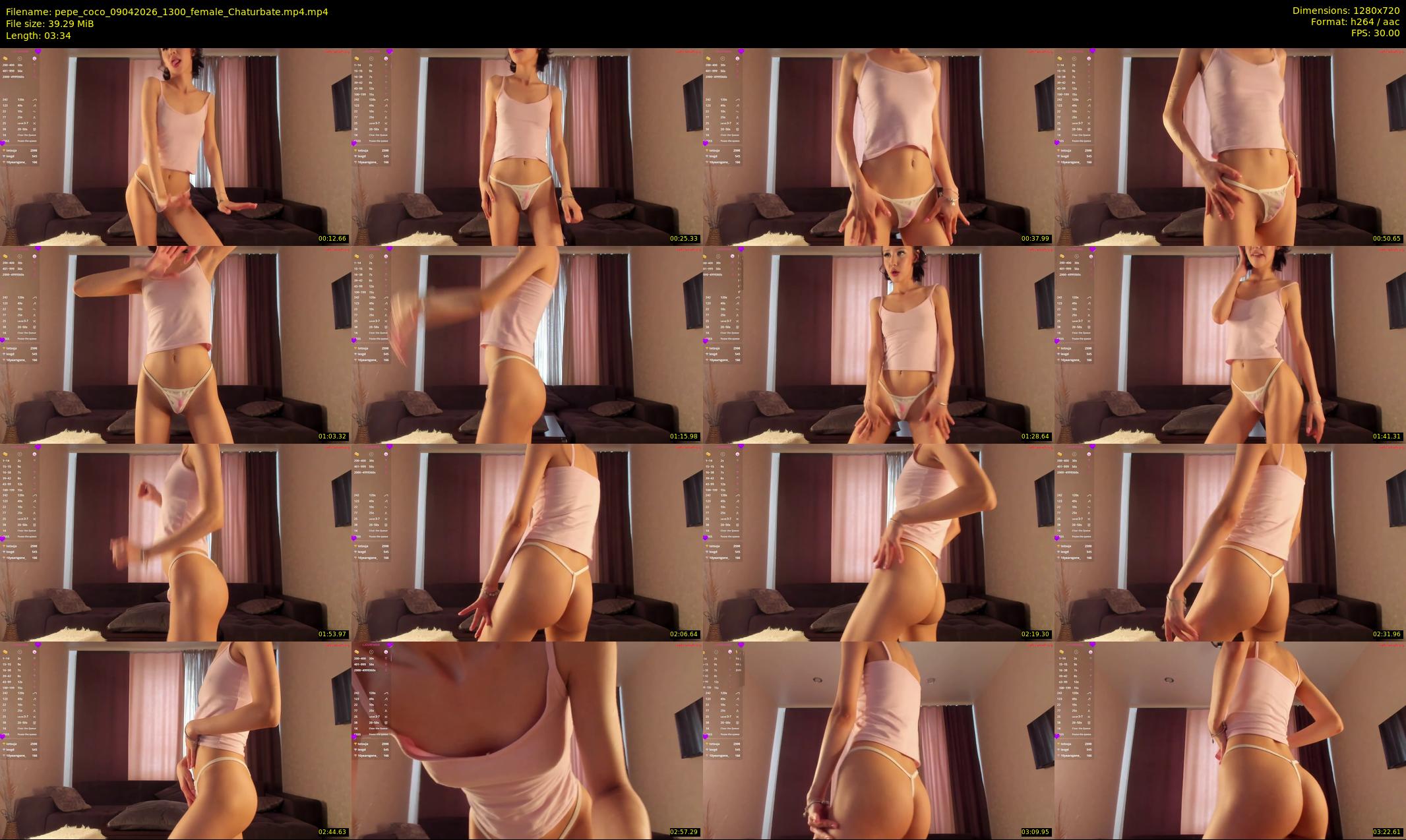 pepe_coco — 4 minute Chaturbate female cam show recording, 720p, Apr 9, 2026
