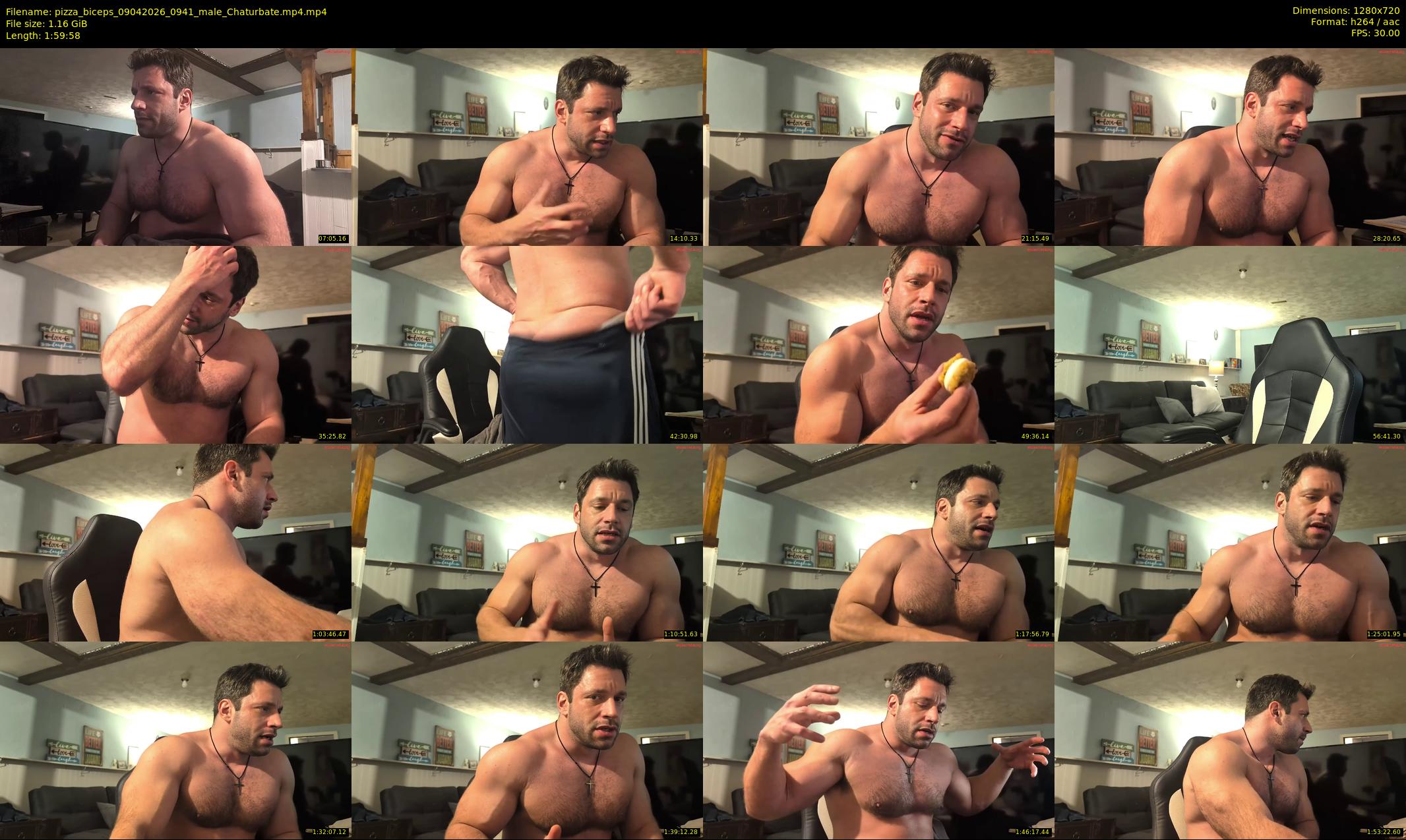 pizza_biceps — 120 minute Chaturbate male cam show recording, 720p, Apr 9, 2026
