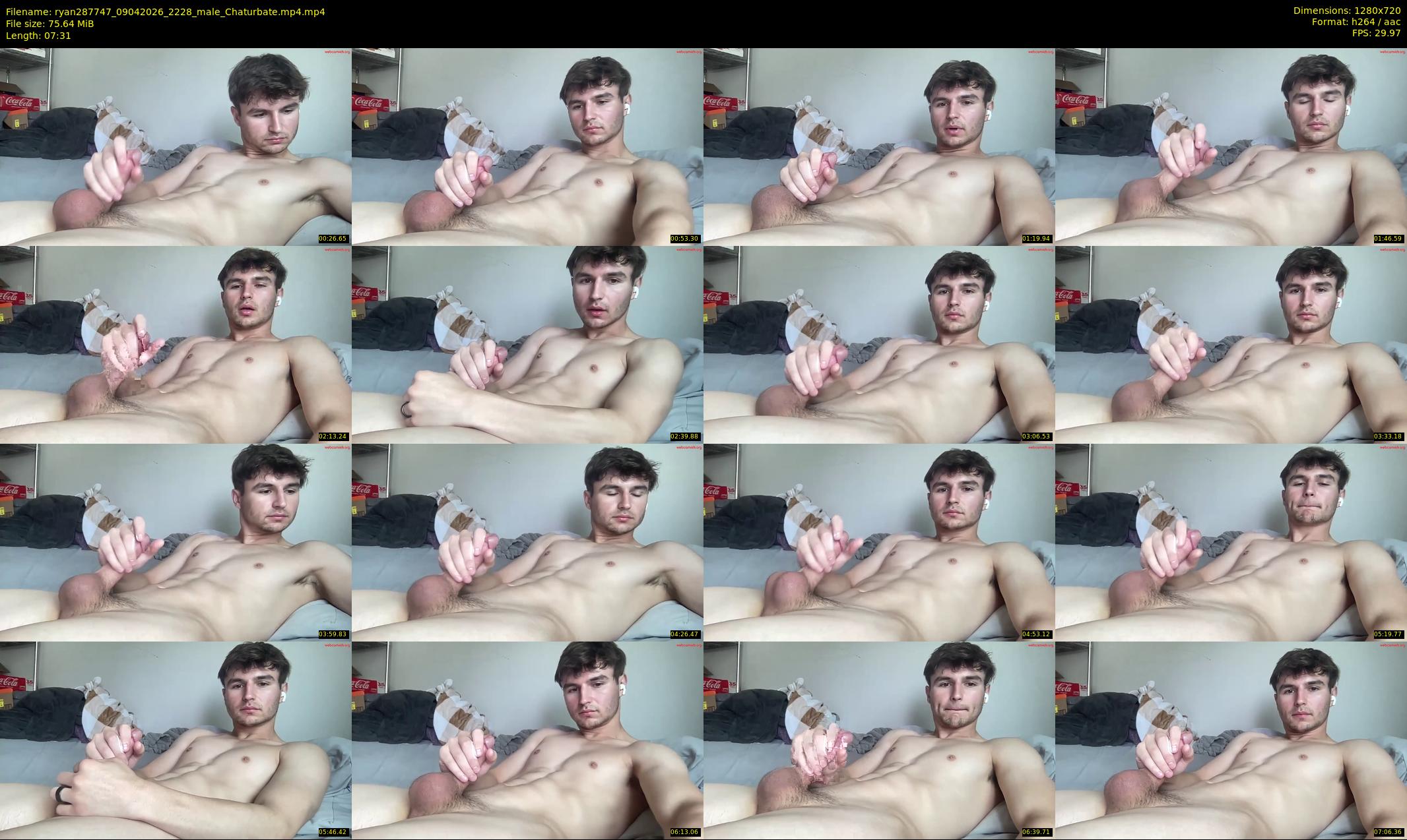 ryan287747 — 8 minute Chaturbate male cam show recording, 720p, Apr 9, 2026