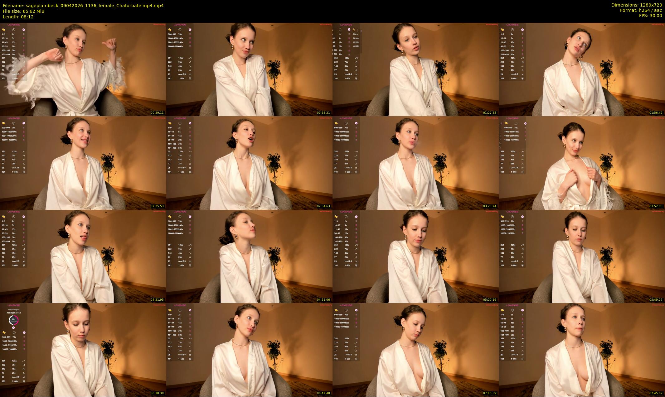 sageplambeck — 9 minute Chaturbate female cam show recording, 720p, Apr 9, 2026