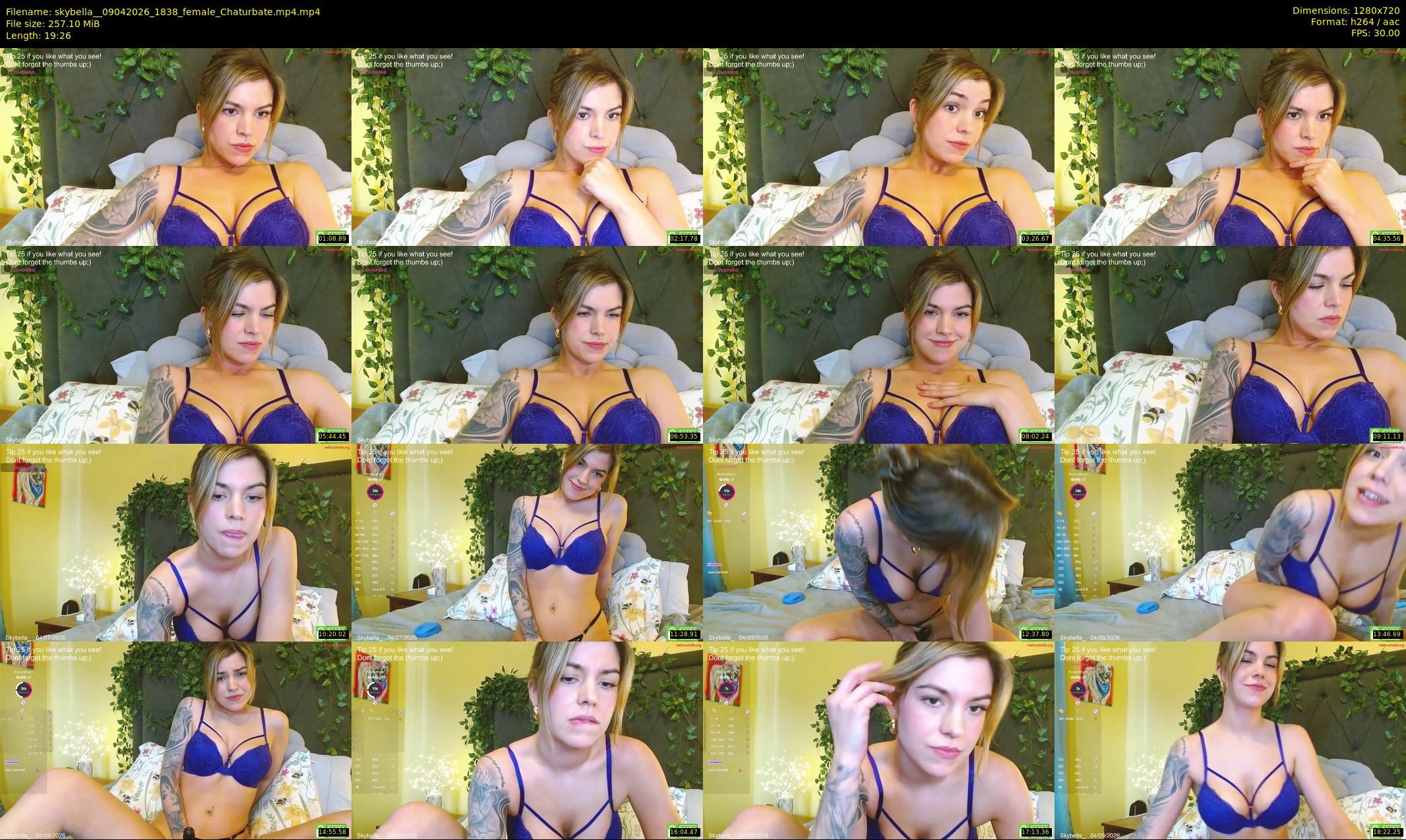 skybella_ — 20 minute Chaturbate female cam show recording, 720p, Apr 9, 2026