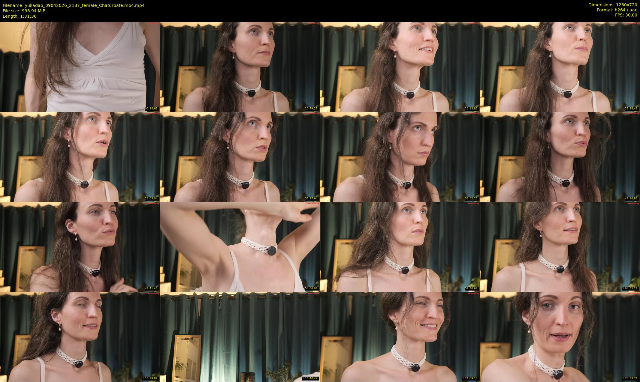 yulladao — 92 minute Chaturbate female cam show recording, 720p, Apr 9, 2026
