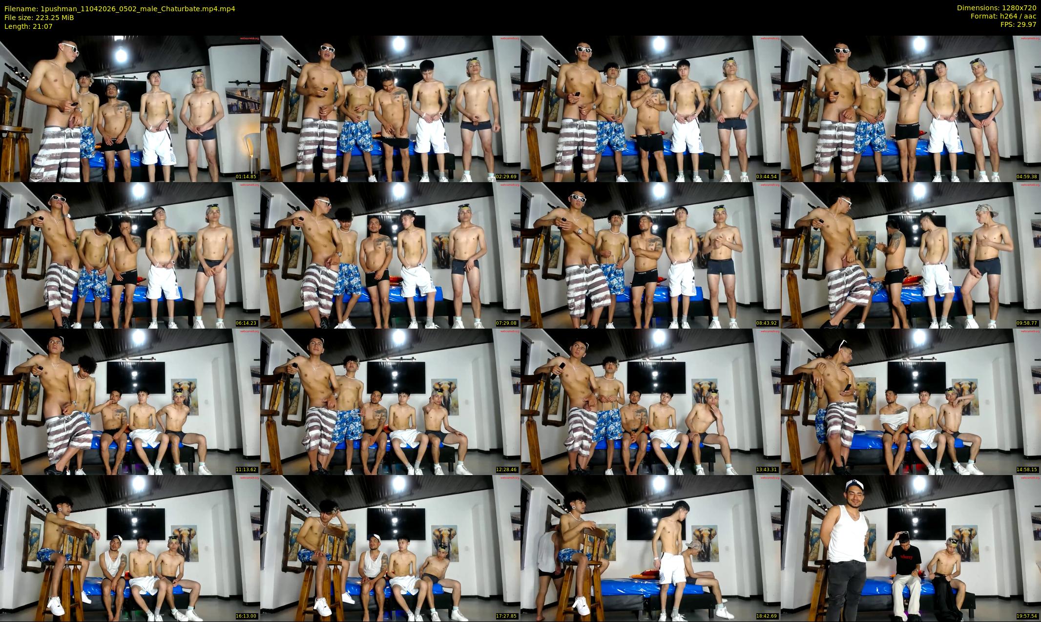 1pushman — 22 minute Chaturbate male cam show recording, 720p, Apr 11, 2026
