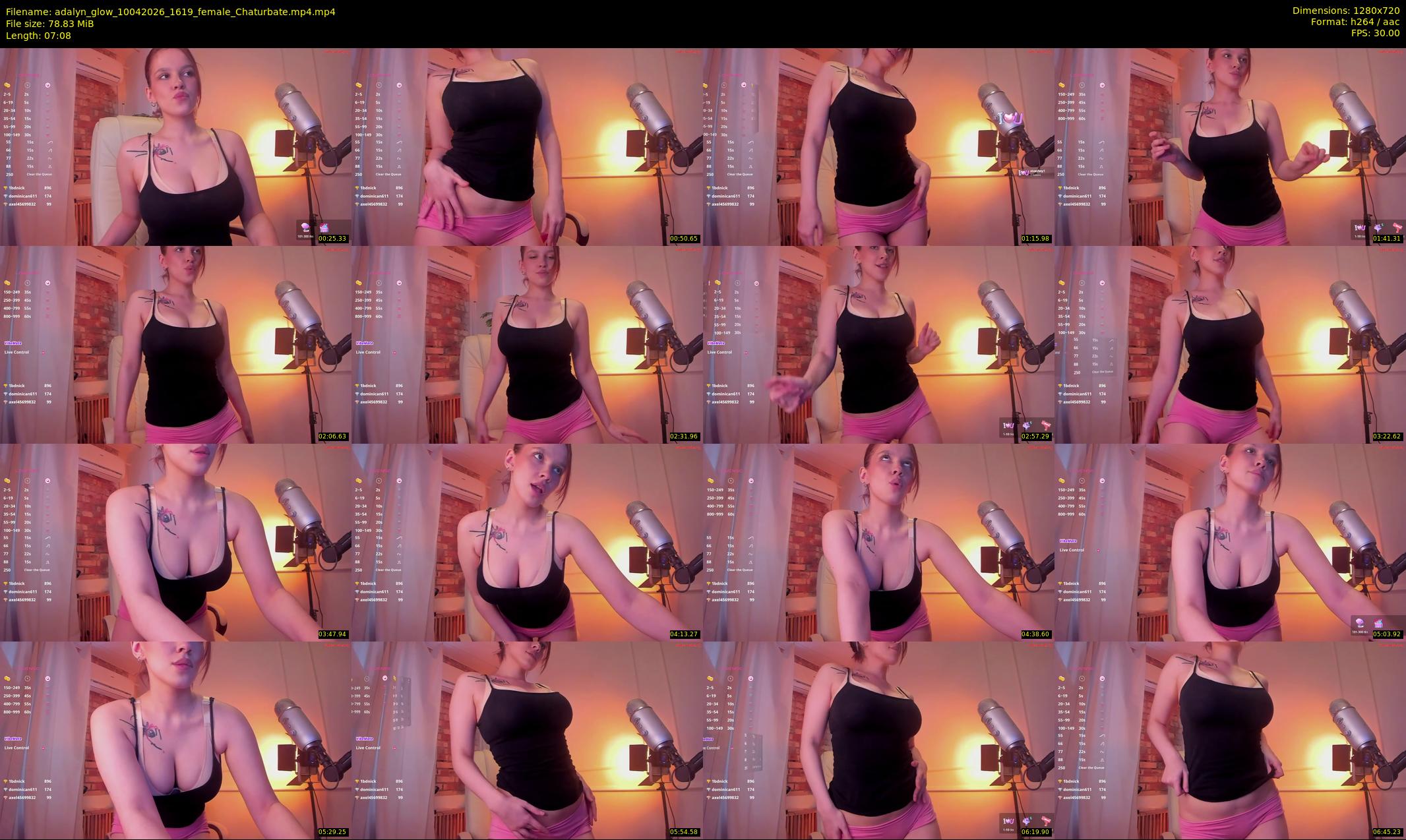 adalyn_glow — 8 minute Chaturbate female cam show recording, 720p, Apr 10, 2026