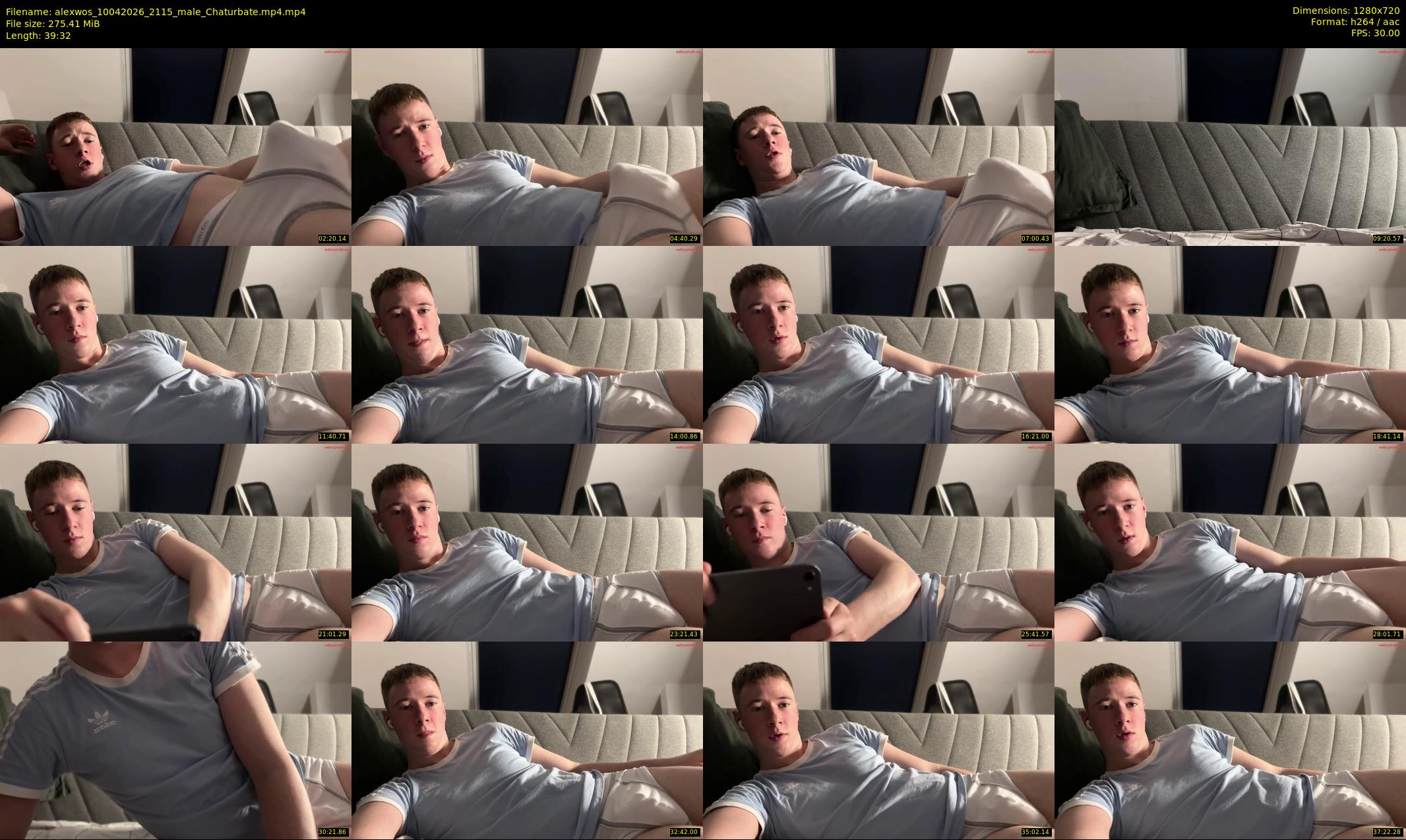alexwos — 40 minute Chaturbate male cam show recording, 720p, Apr 10, 2026