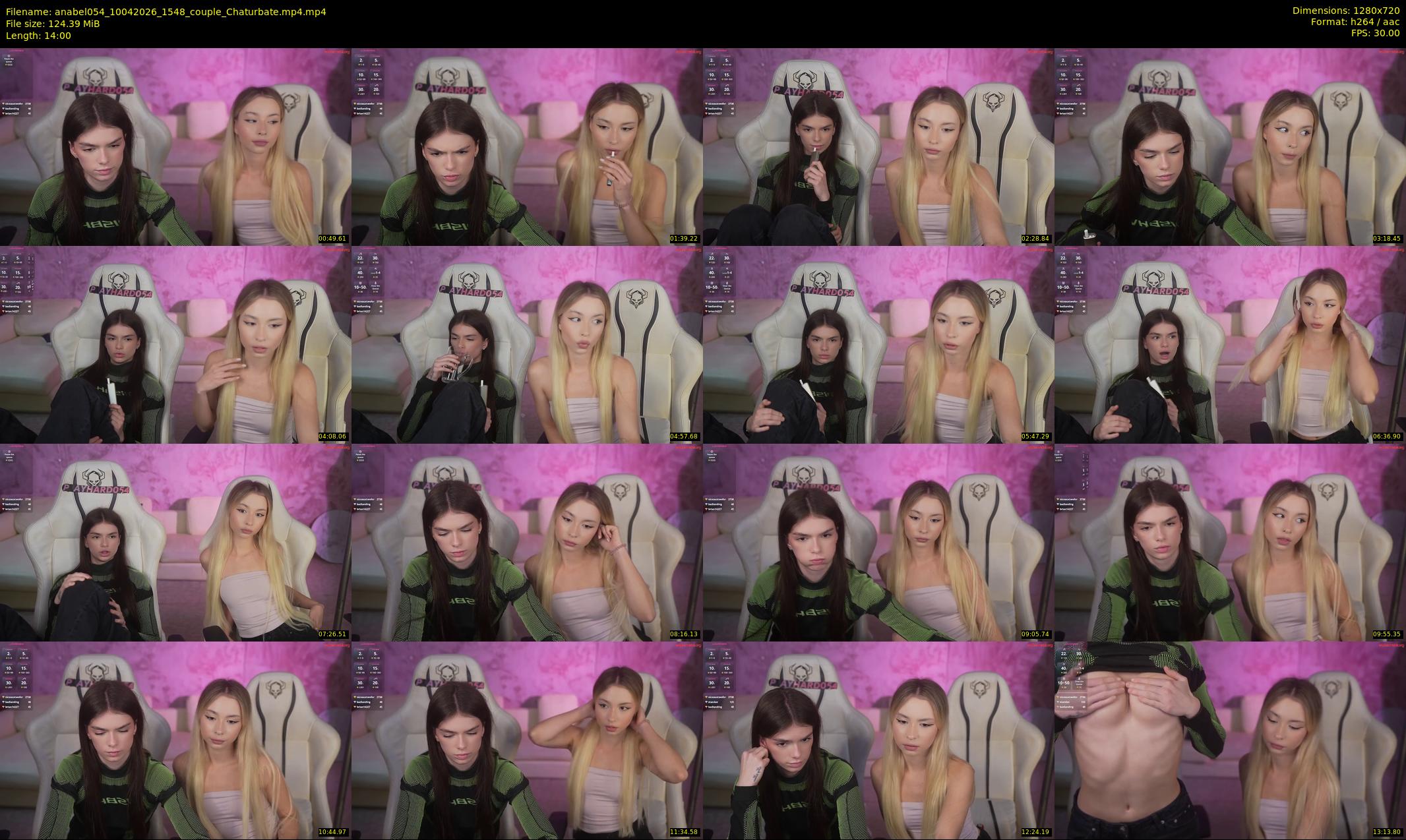 anabel054 — 14 minute Chaturbate female cam show recording, 720p, Apr 10, 2026