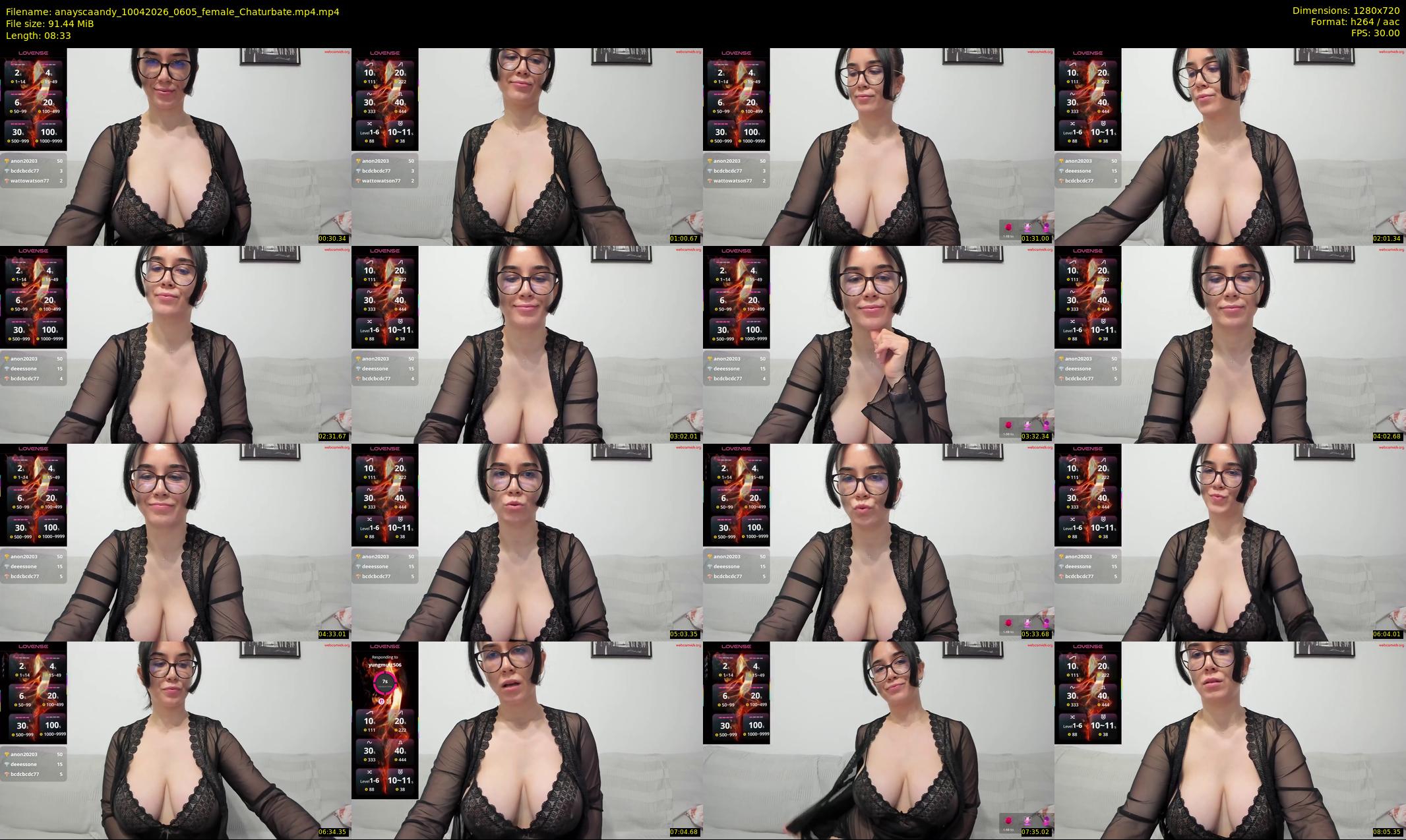anayscaandy — 9 minute Chaturbate female cam show recording, 720p, Apr 10, 2026