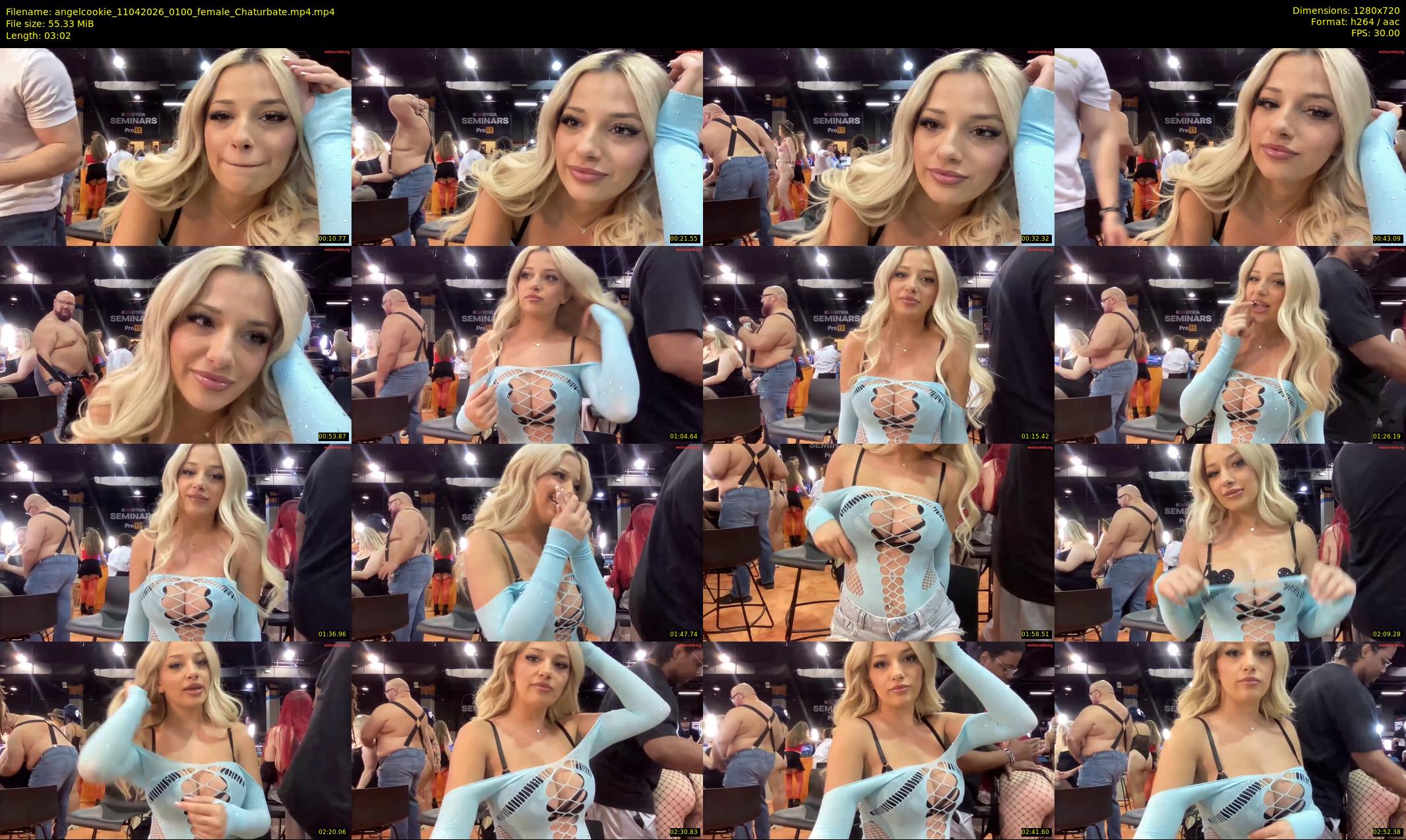 angelcookie — 4 minute Chaturbate female cam show recording, 720p, Apr 11, 2026