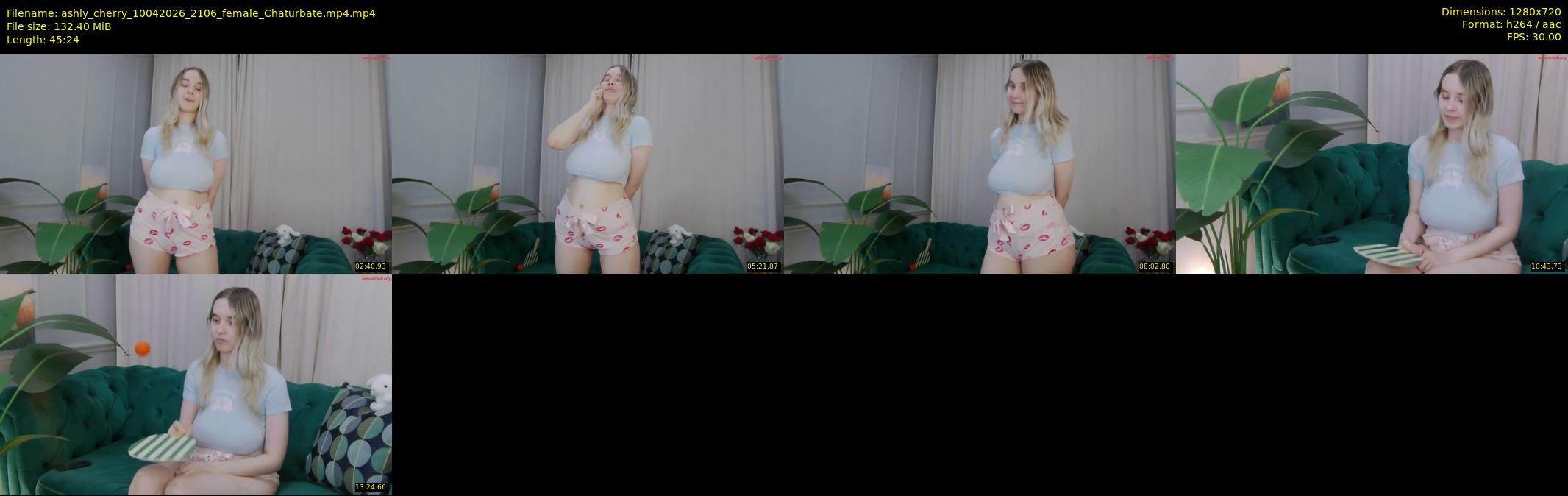 ashly_cherry — 46 minute Chaturbate female cam show recording, 720p, Apr 10, 2026