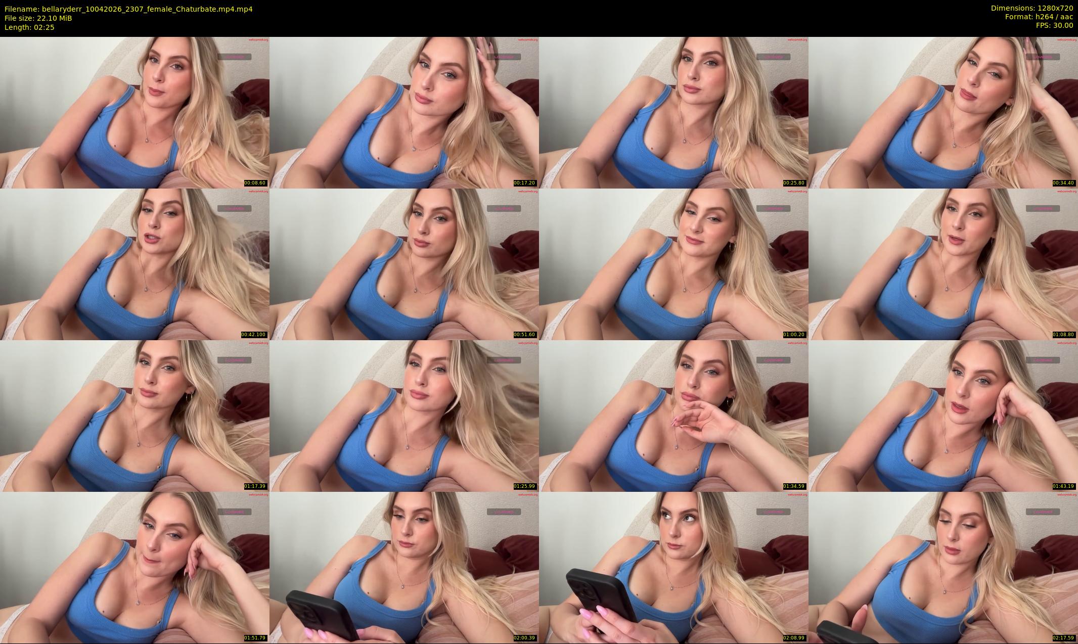 bellaryderr — 3 minute Chaturbate female cam show recording, 720p, Apr 10, 2026