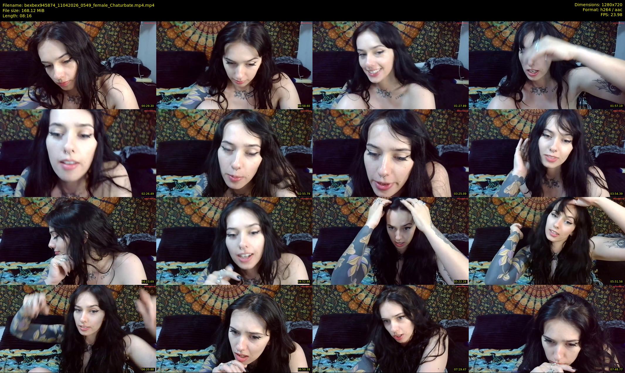 bexbex945874 — 9 minute Chaturbate female cam show recording, 720p, Apr 11, 2026