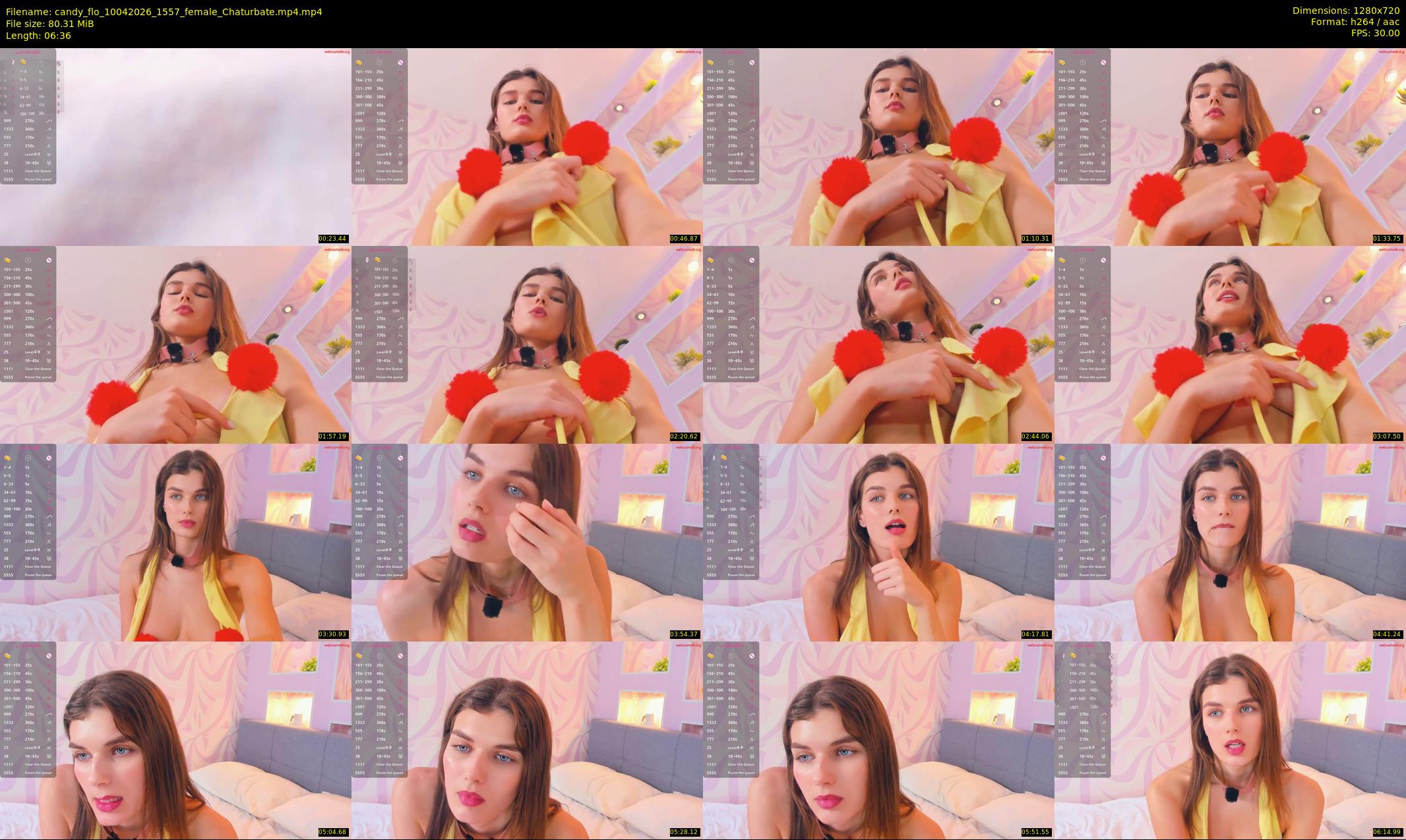 candy_flo — 7 minute Chaturbate female cam show recording, 720p, Apr 10, 2026