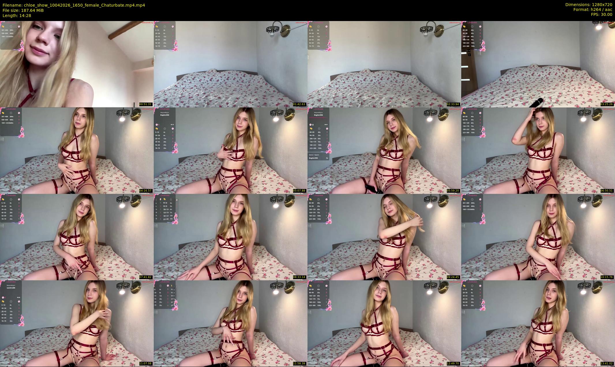 chloe_show — 15 minute Chaturbate female cam show recording, 720p, Apr 10, 2026