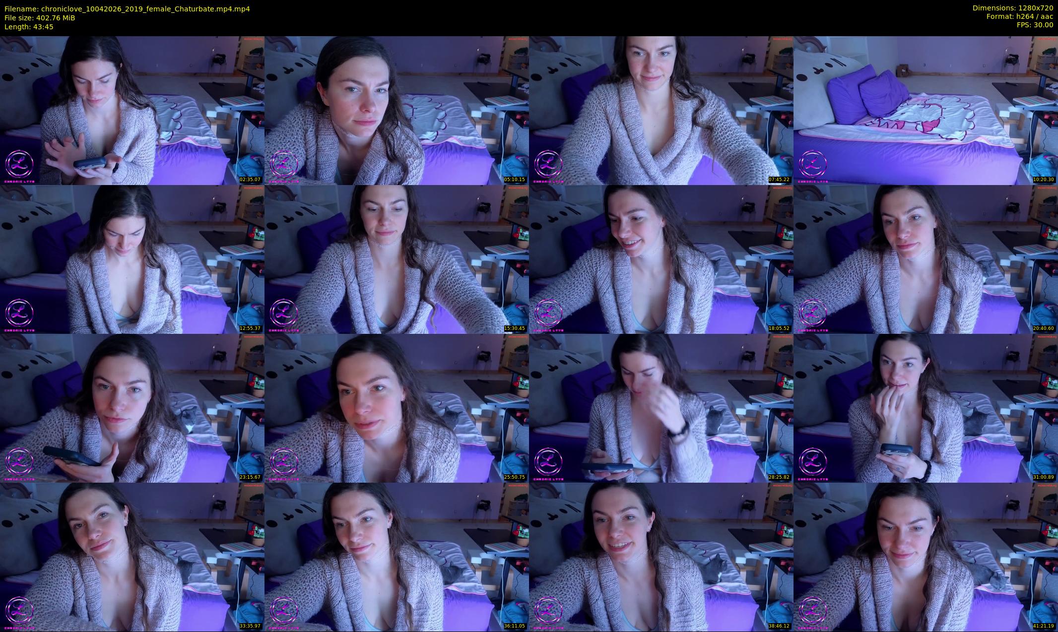 chroniclove — 44 minute Chaturbate female cam show recording, 720p, Apr 10, 2026