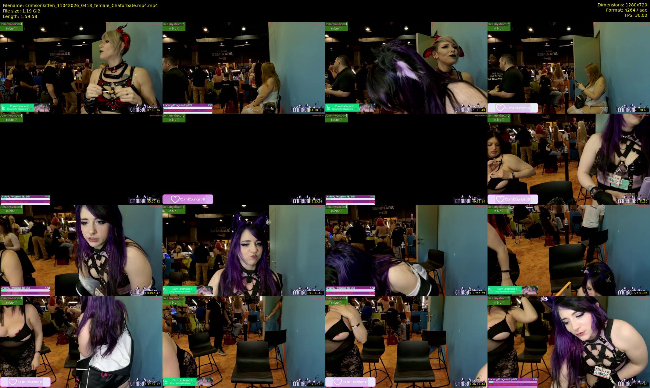 crimsonkitten — 120 minute Chaturbate female cam show recording, 720p, Apr 11, 2026