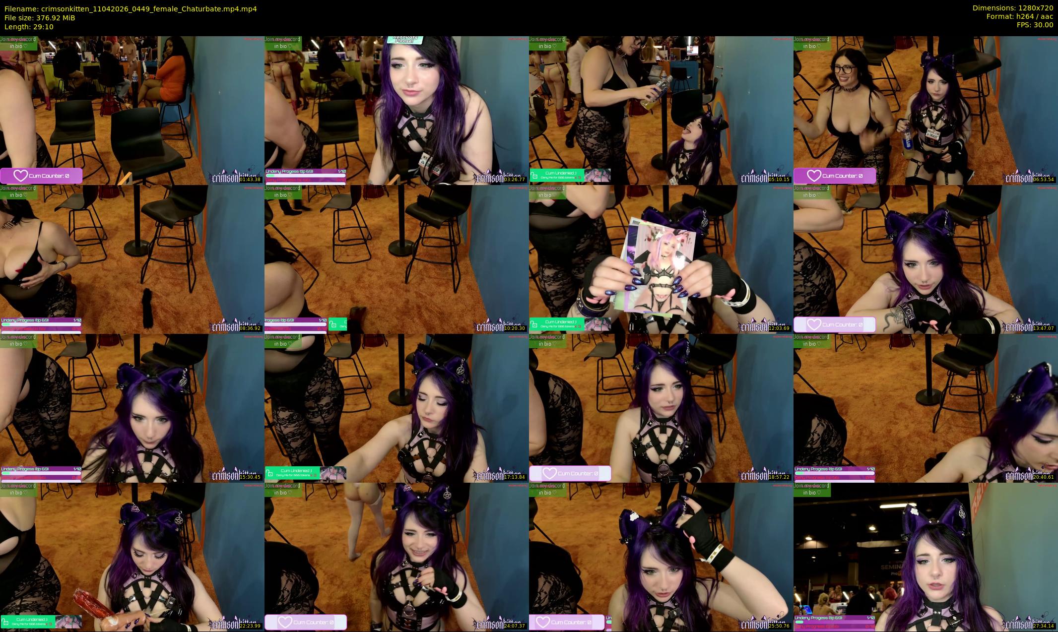 crimsonkitten — 30 minute Chaturbate female cam show recording, 720p, Apr 11, 2026