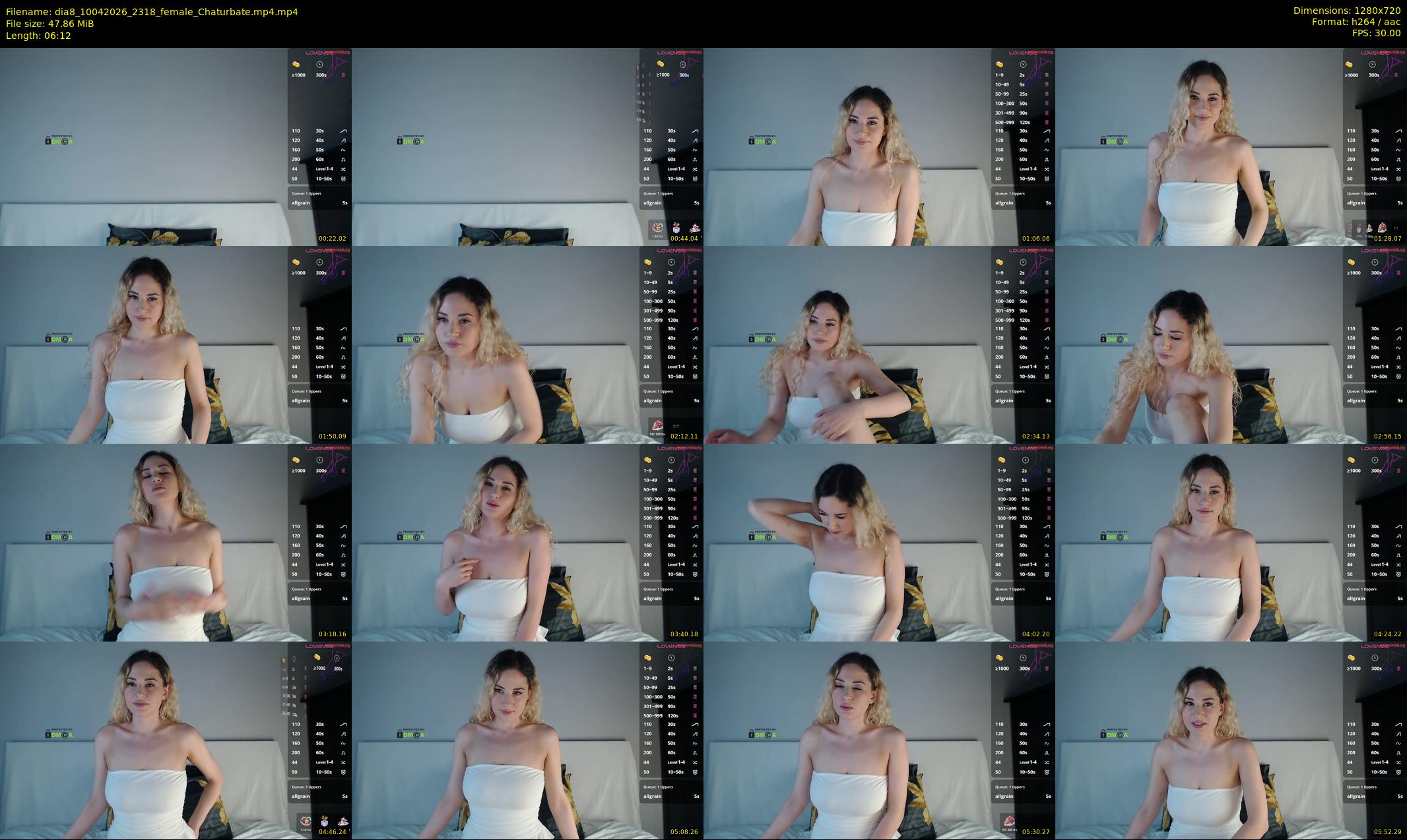 dia8 — 7 minute Chaturbate female cam show recording, 720p, Apr 10, 2026