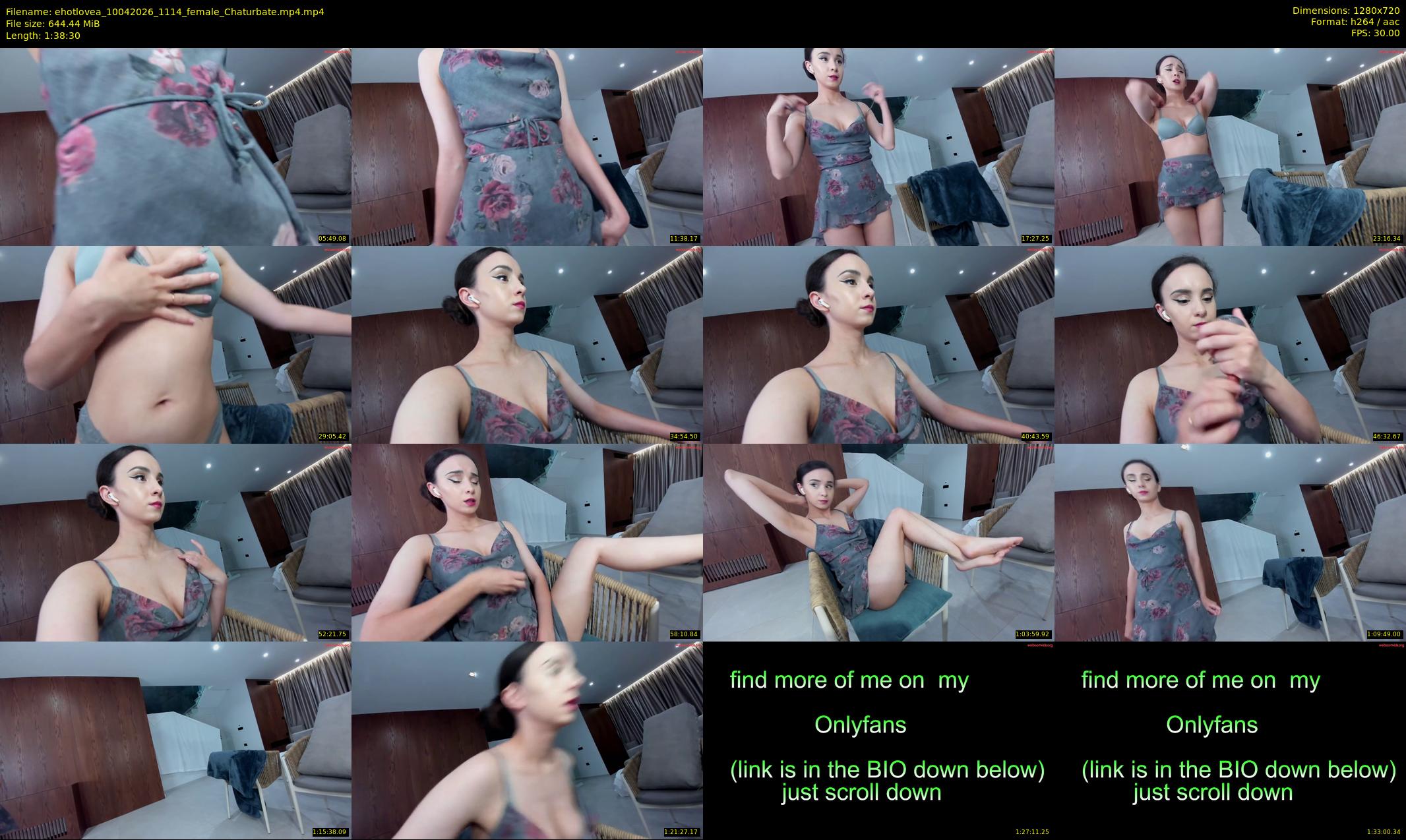 ehotlovea — 99 minute Chaturbate female cam show recording, 720p, Apr 10, 2026