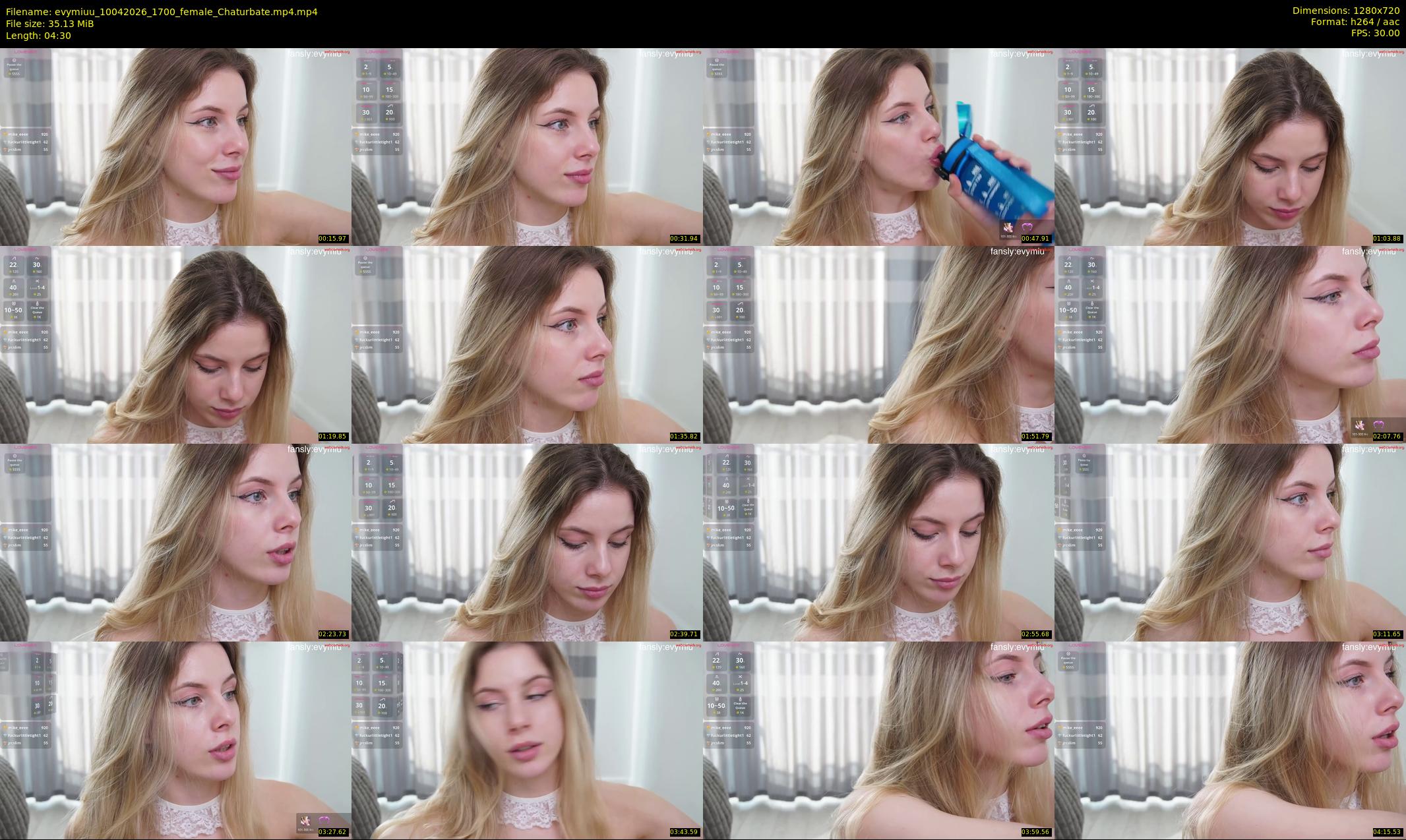 evymiuu — 5 minute Chaturbate female cam show recording, 720p, Apr 10, 2026