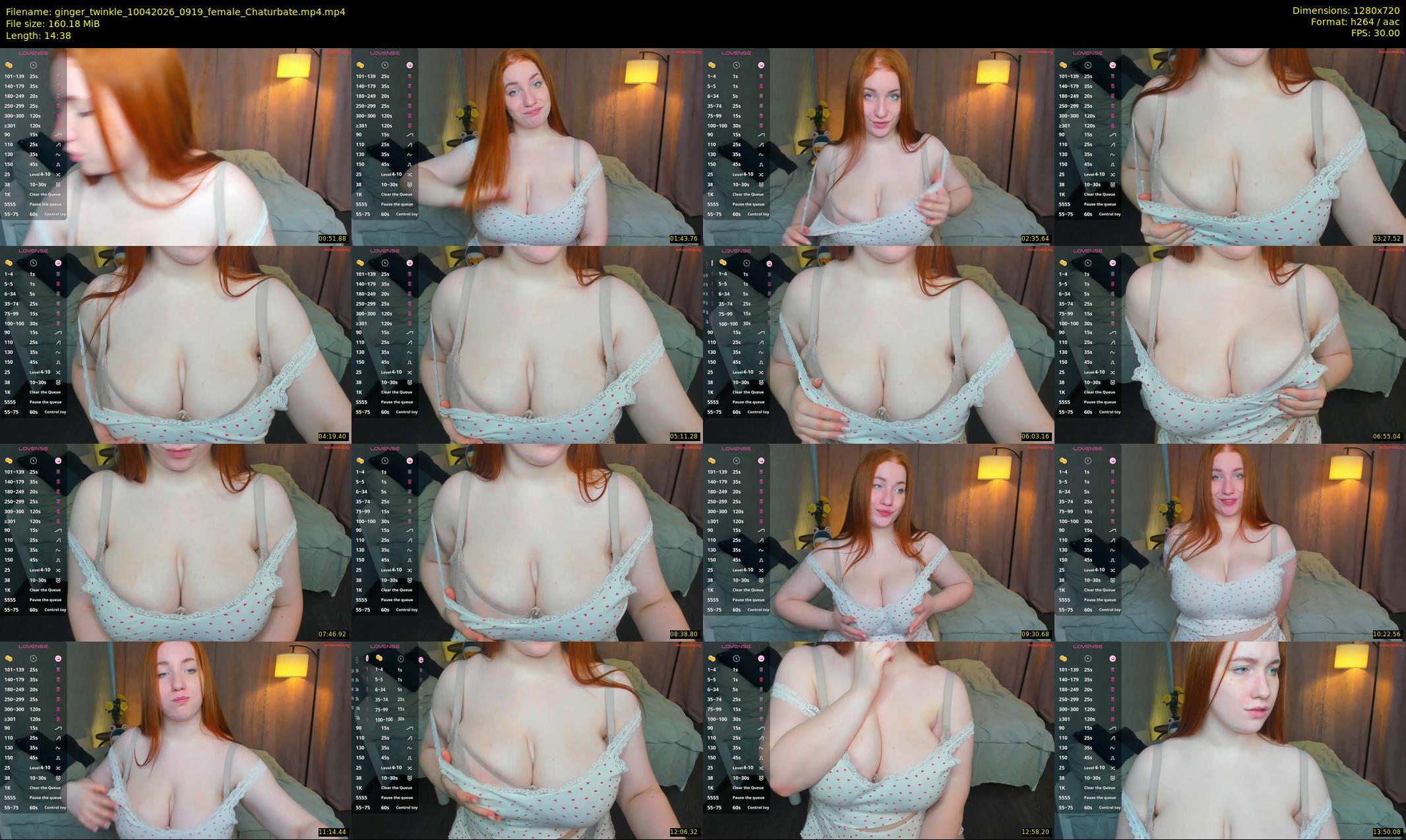 ginger_twinkle — 15 minute Chaturbate female cam show recording, 720p, Apr 10, 2026