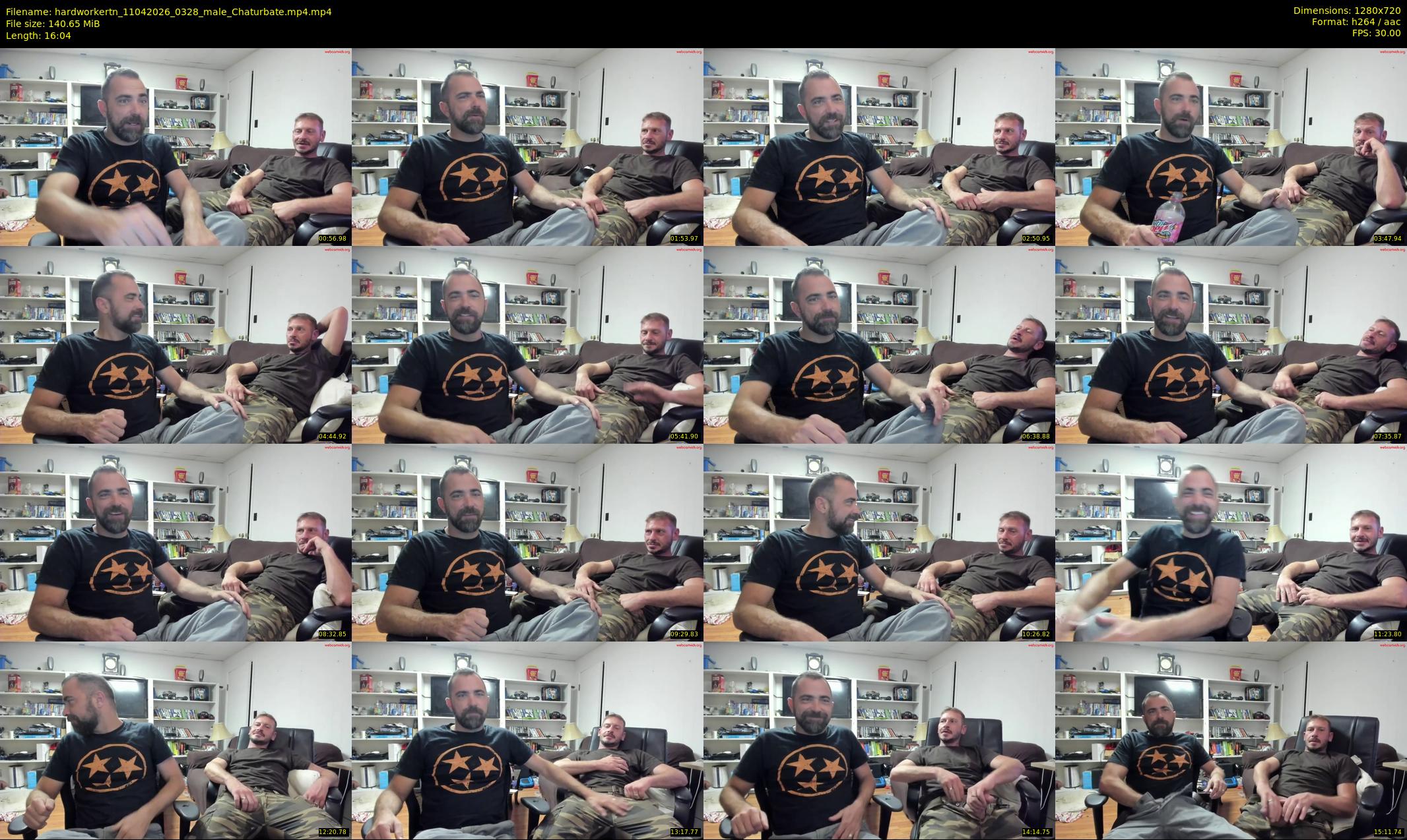 hardworkertn — 17 minute Chaturbate male cam show recording, 720p, Apr 11, 2026