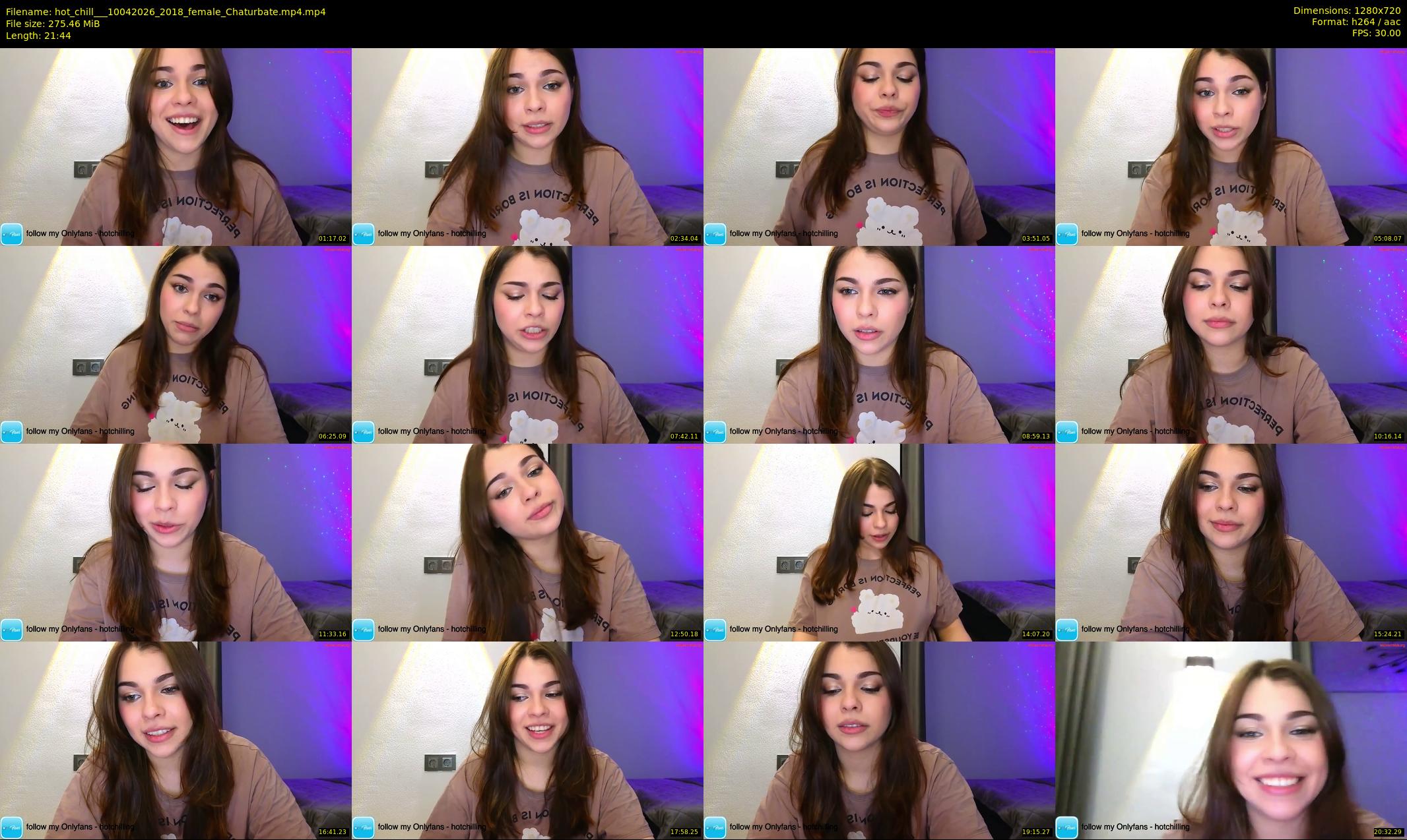 hot_chill__ — 22 minute Chaturbate female cam show recording, 720p, Apr 10, 2026