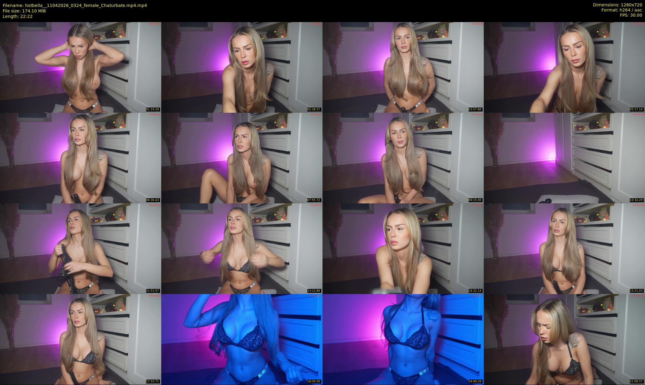 hotbella_ — 23 minute Chaturbate female cam show recording, 720p, Apr 11, 2026