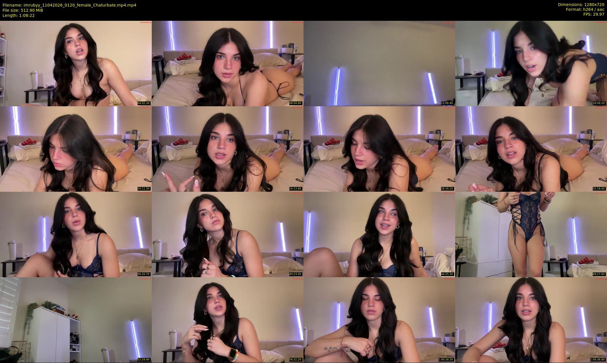 imrubyy — 69 minute Chaturbate female cam show recording, 720p, Apr 11, 2026