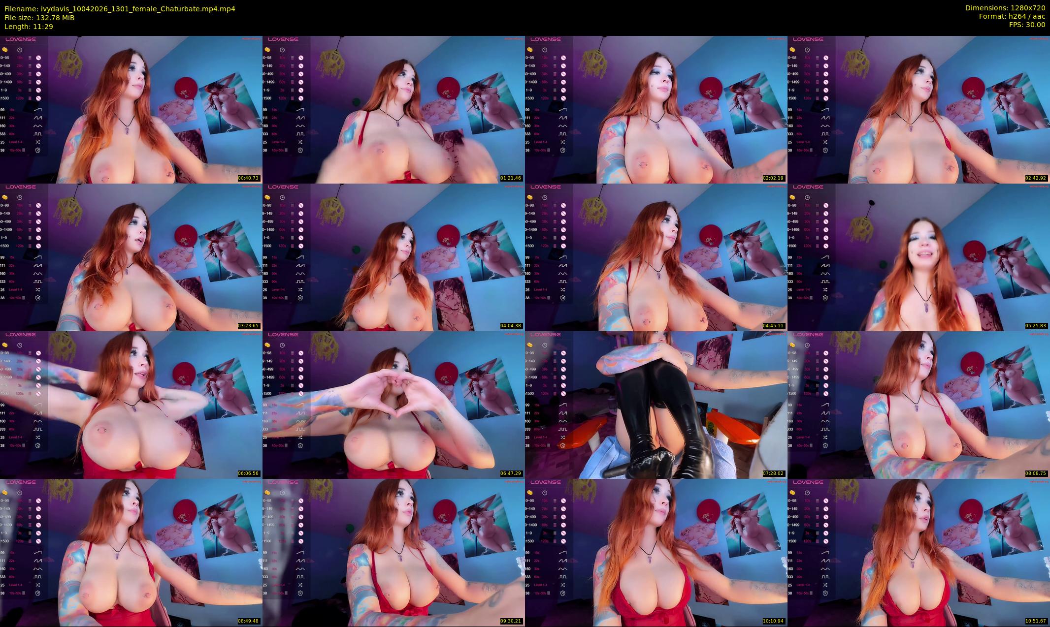 ivydavis — 12 minute Chaturbate female cam show recording, 720p, Apr 10, 2026