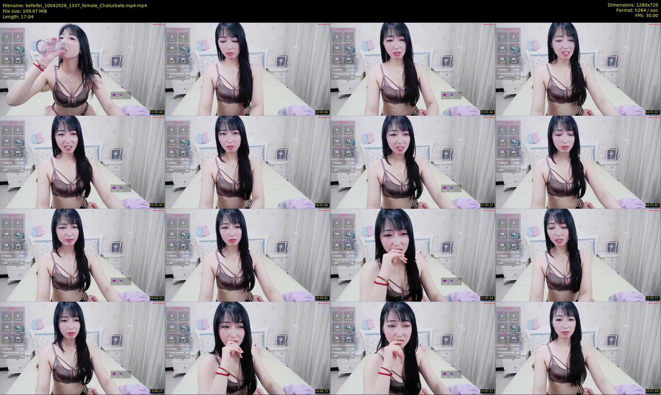kefeifei — 18 minute Chaturbate female cam show recording, 720p, Apr 10, 2026