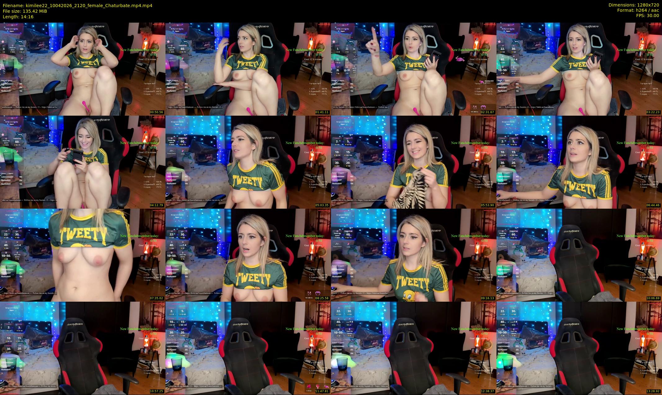 kimilee22 — 15 minute Chaturbate female cam show recording, 720p, Apr 10, 2026