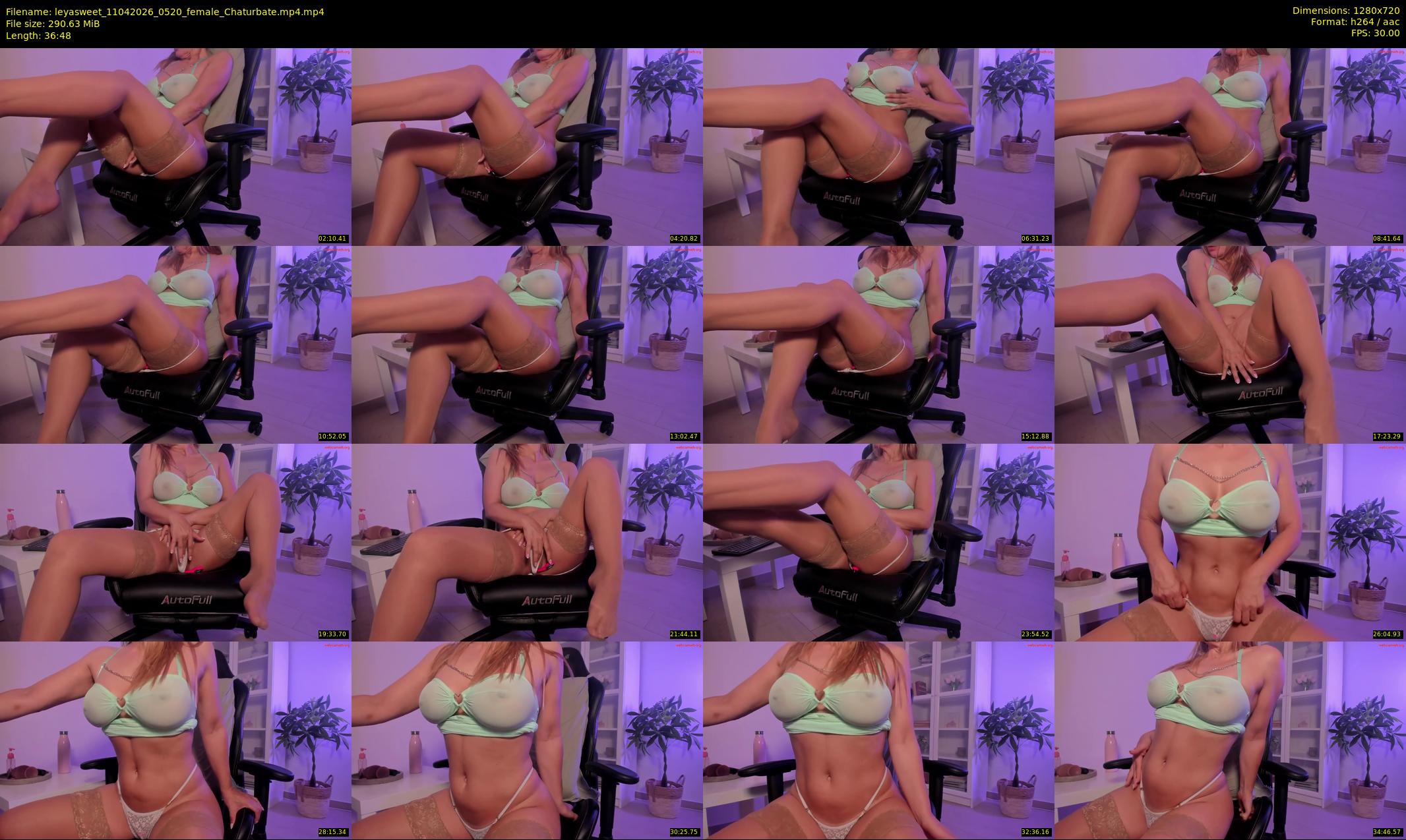 leyasweet — 37 minute Chaturbate female cam show recording, 720p, Apr 11, 2026