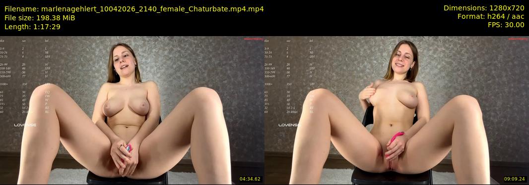 marlenagehlert — 78 minute Chaturbate female cam show recording, 720p, Apr 10, 2026