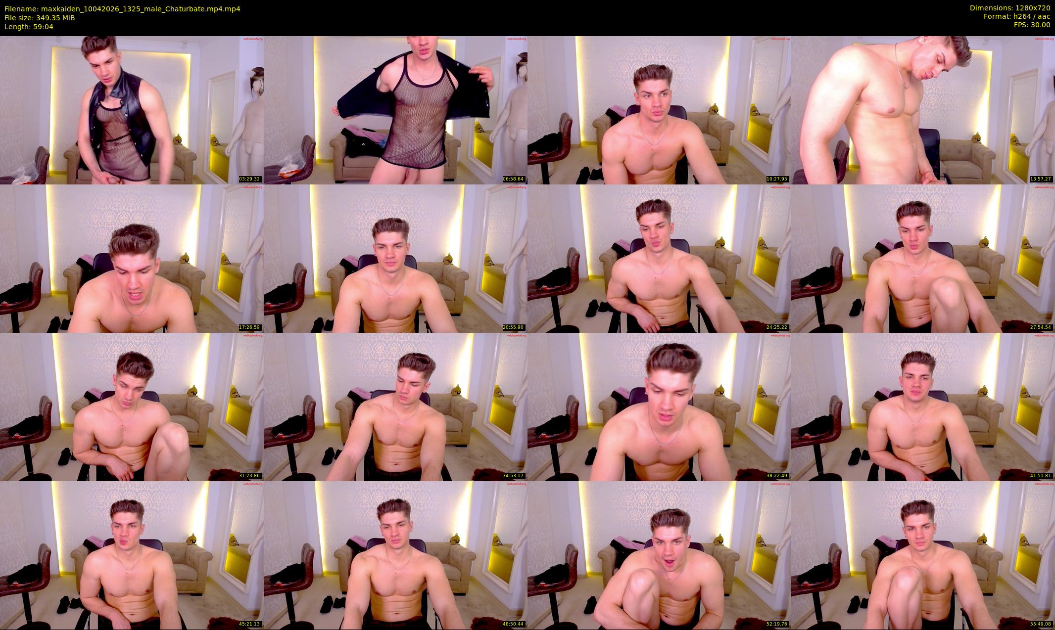 maxkaiden — 60 minute Chaturbate male cam show recording, 720p, Apr 10, 2026