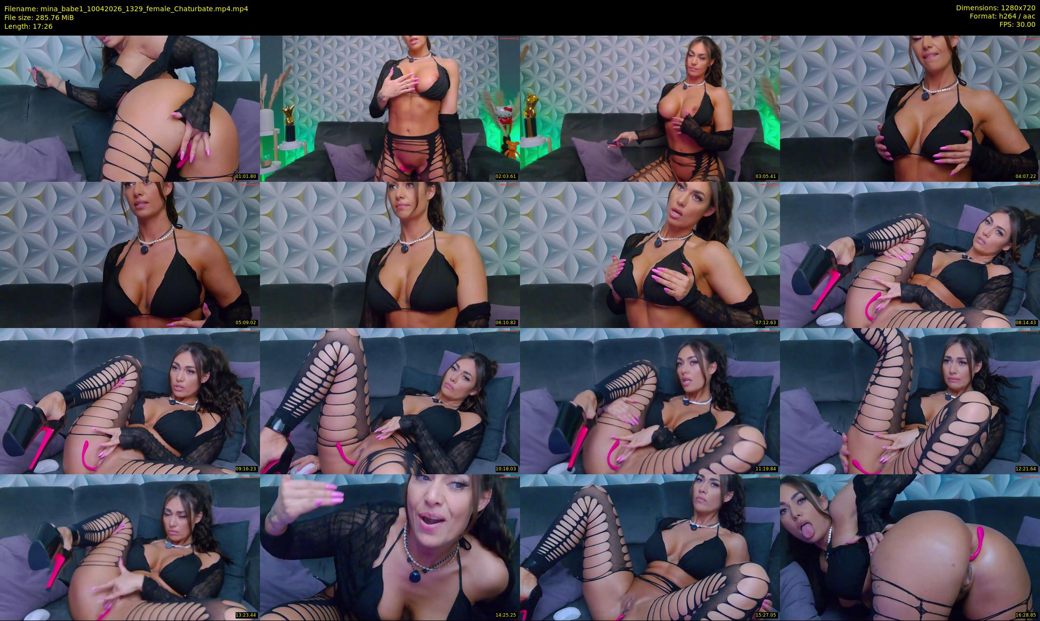 mina_babe1 — 18 minute Chaturbate female cam show recording, 720p, Apr 10, 2026