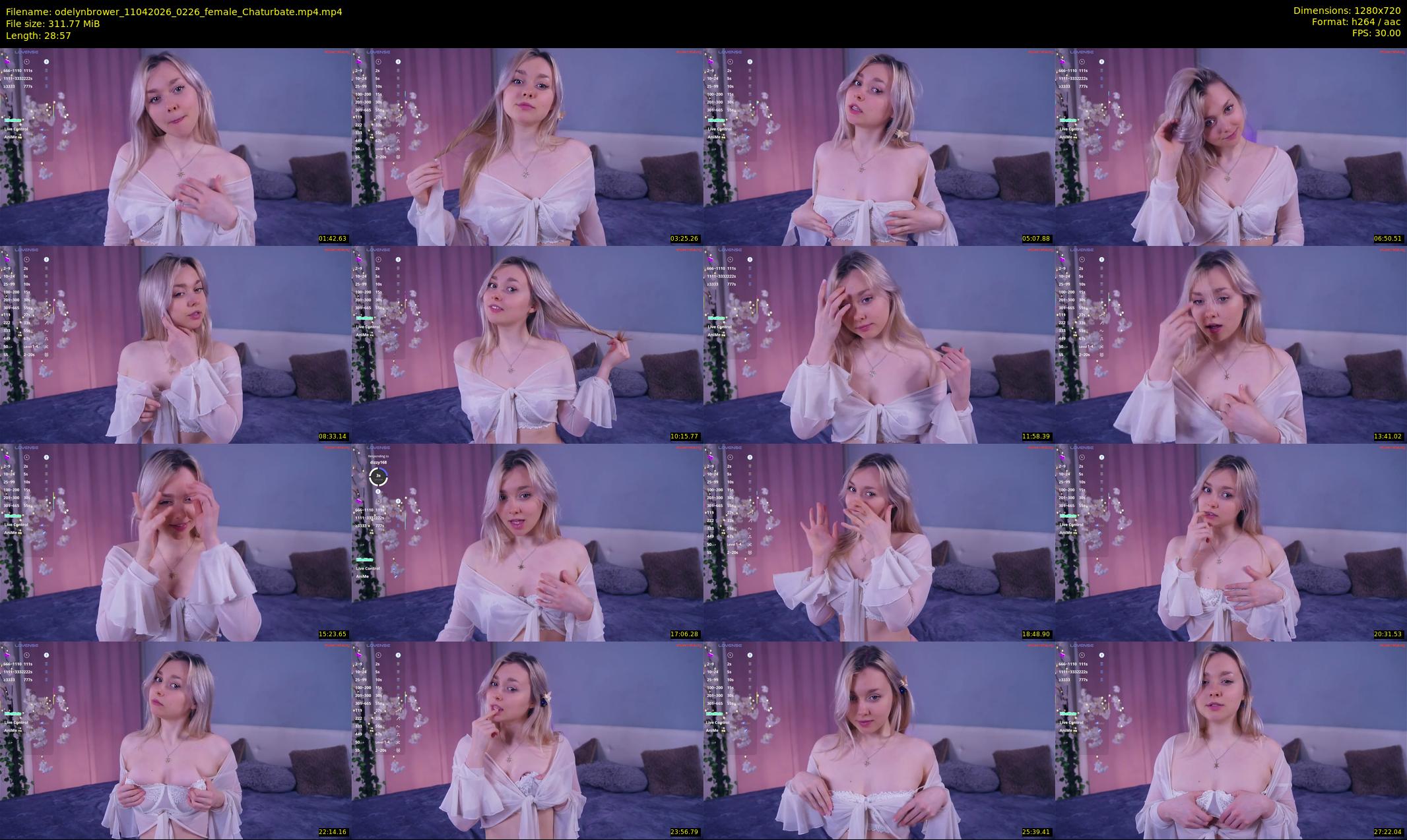odelynbrower — 29 minute Chaturbate female cam show recording, 720p, Apr 11, 2026
