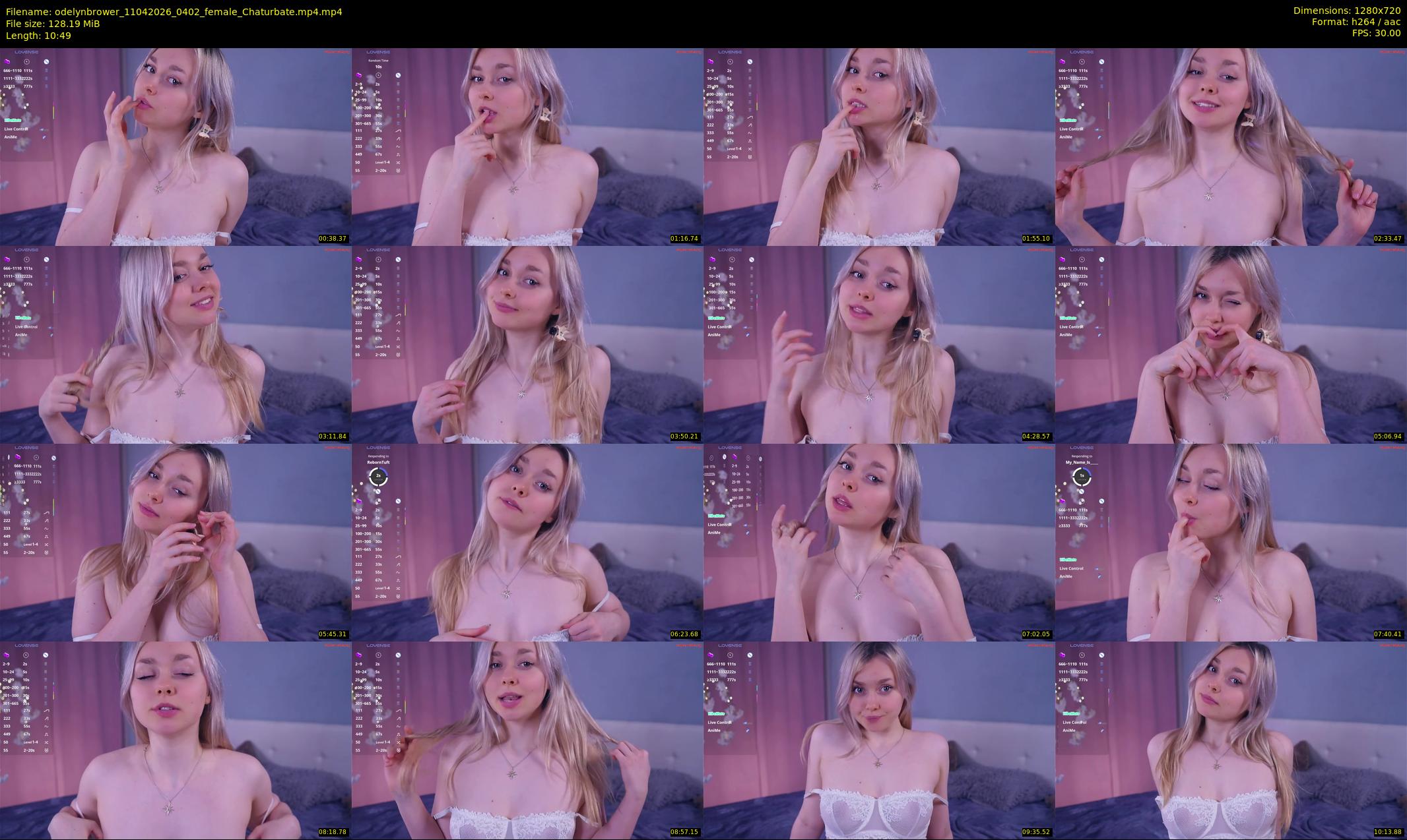 odelynbrower — 11 minute Chaturbate female cam show recording, 720p, Apr 11, 2026