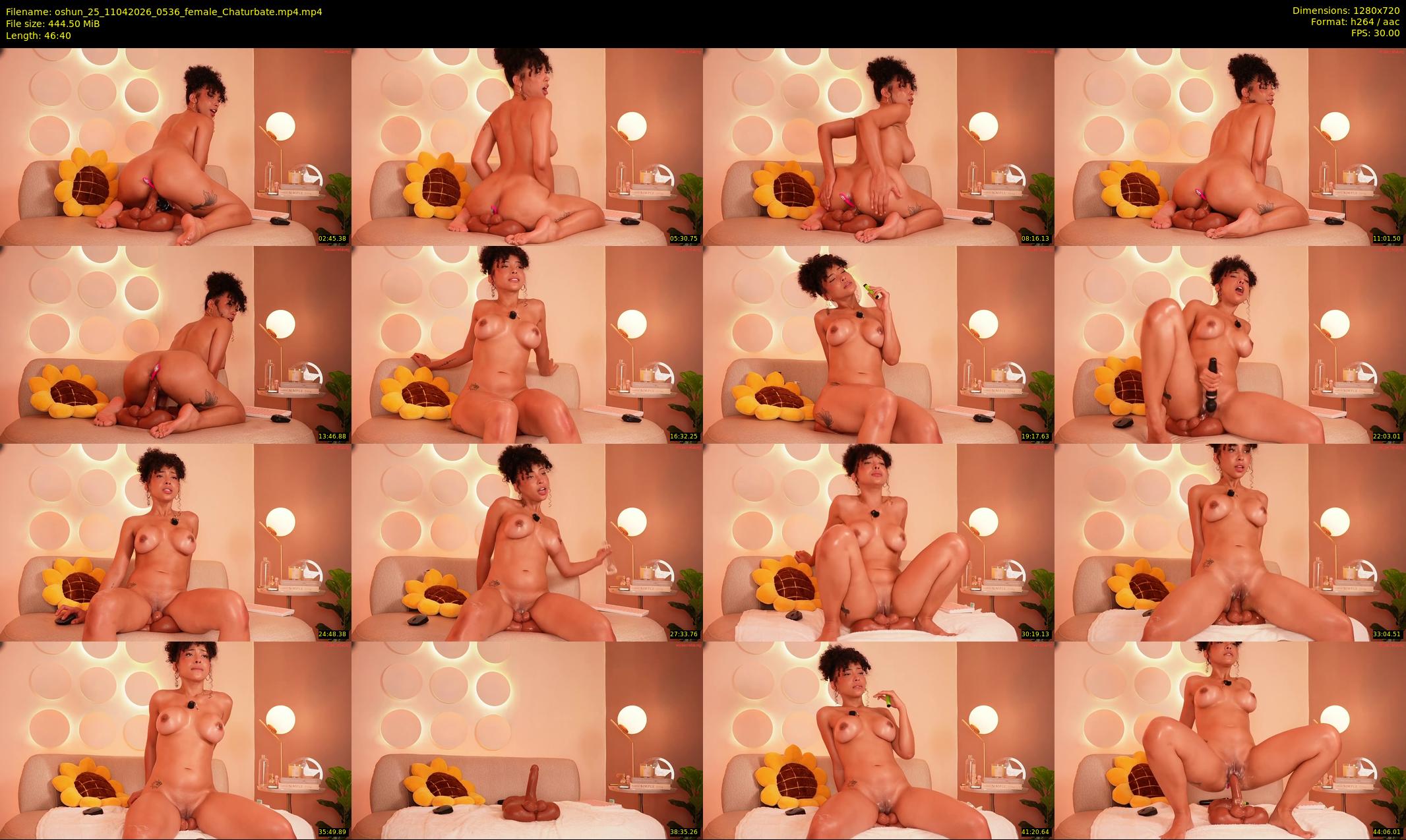 oshun_25 — 47 minute Chaturbate female cam show recording, 720p, Apr 11, 2026