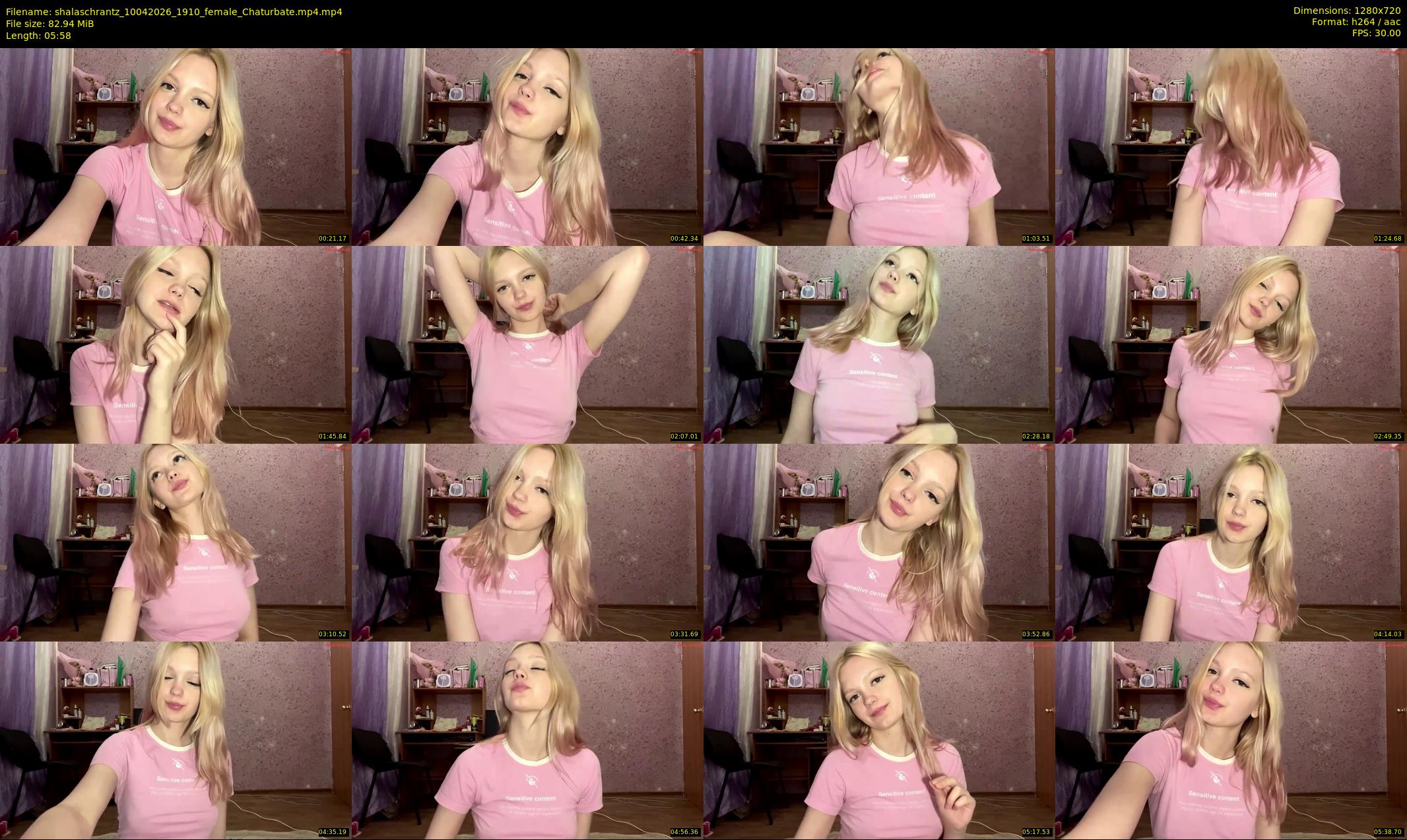 shalaschrantz — 6 minute Chaturbate female cam show recording, 720p, Apr 10, 2026