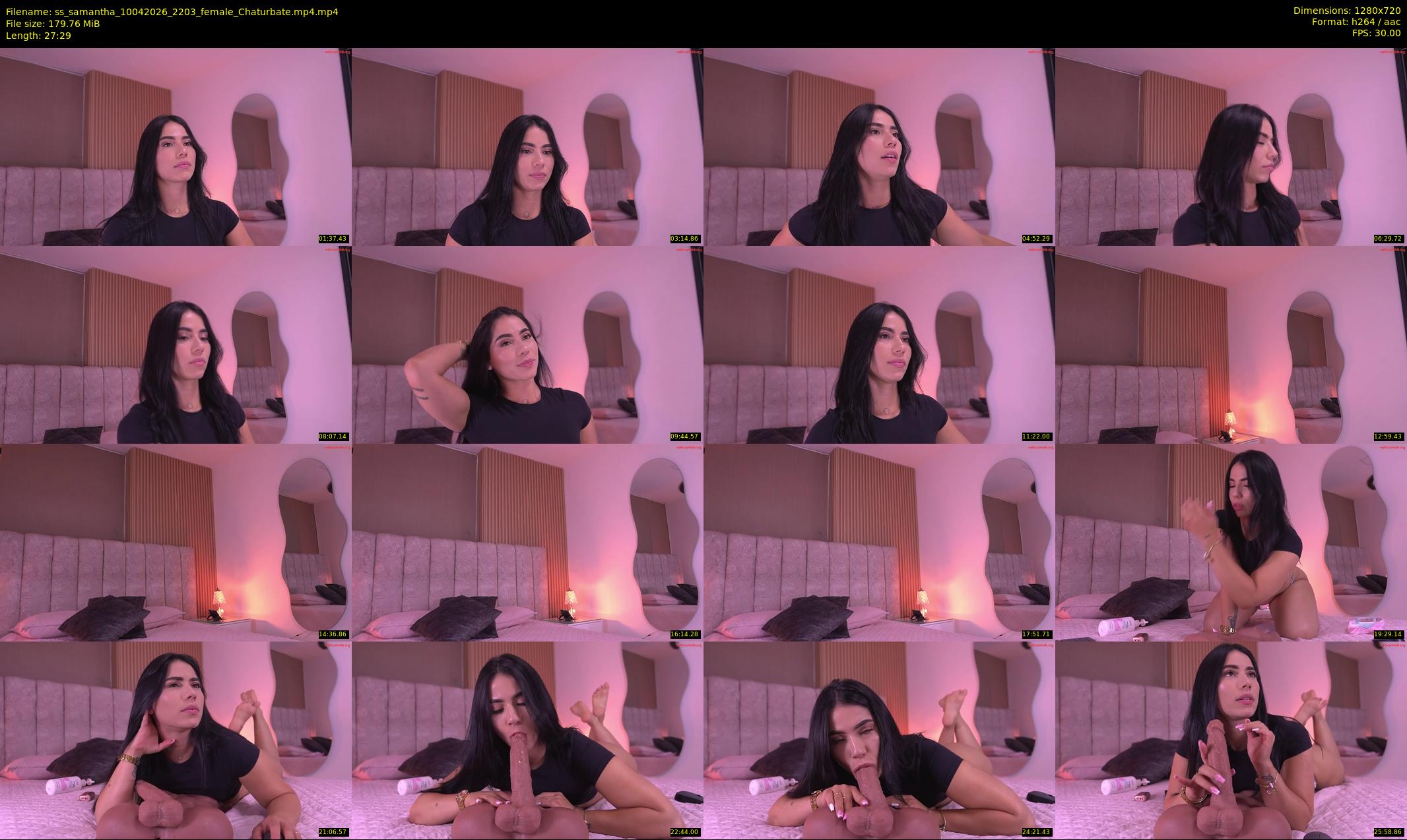 ss_samantha — 28 minute Chaturbate female cam show recording, 720p, Apr 10, 2026