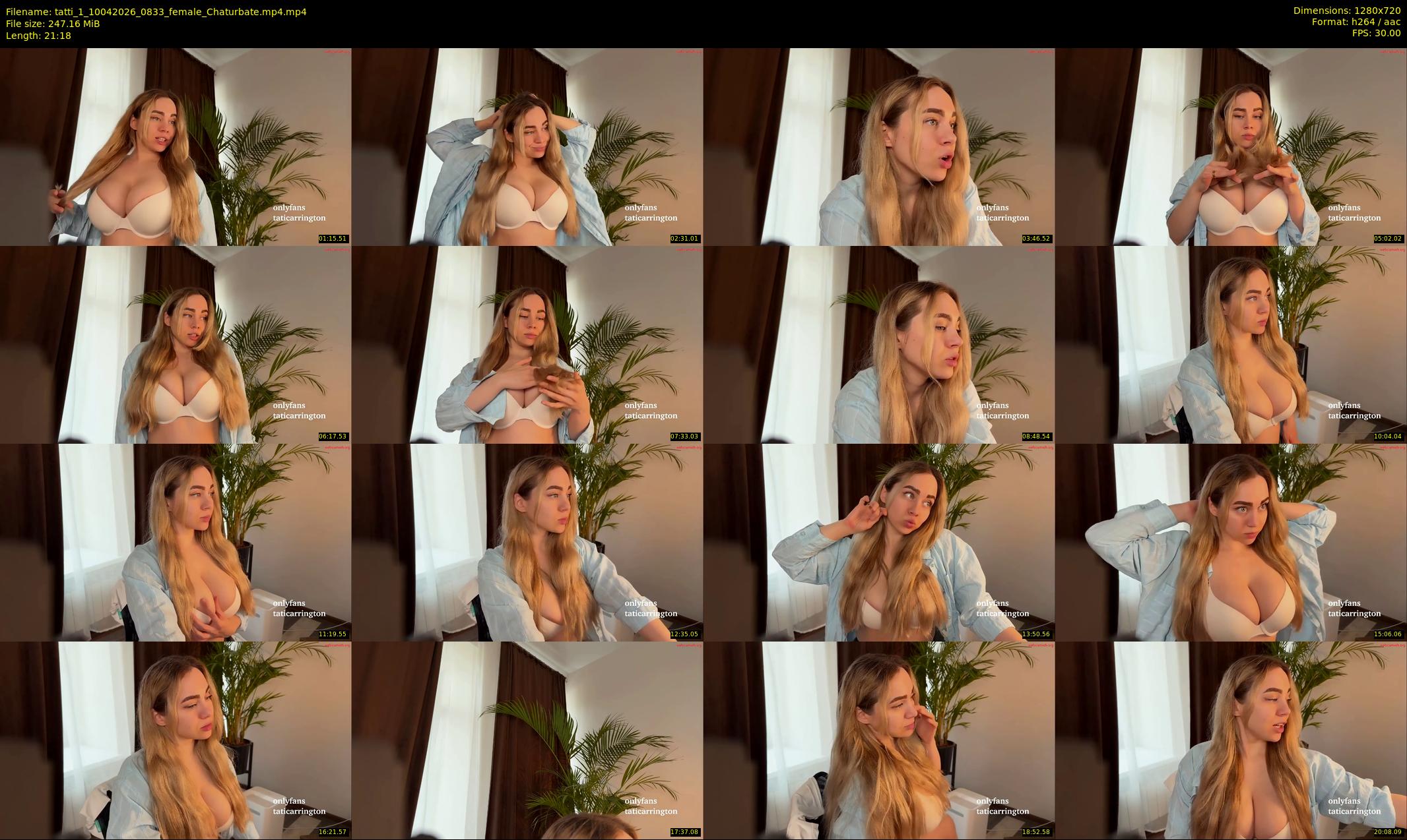 tatti_1 — 22 minute Chaturbate female cam show recording, 720p, Apr 10, 2026